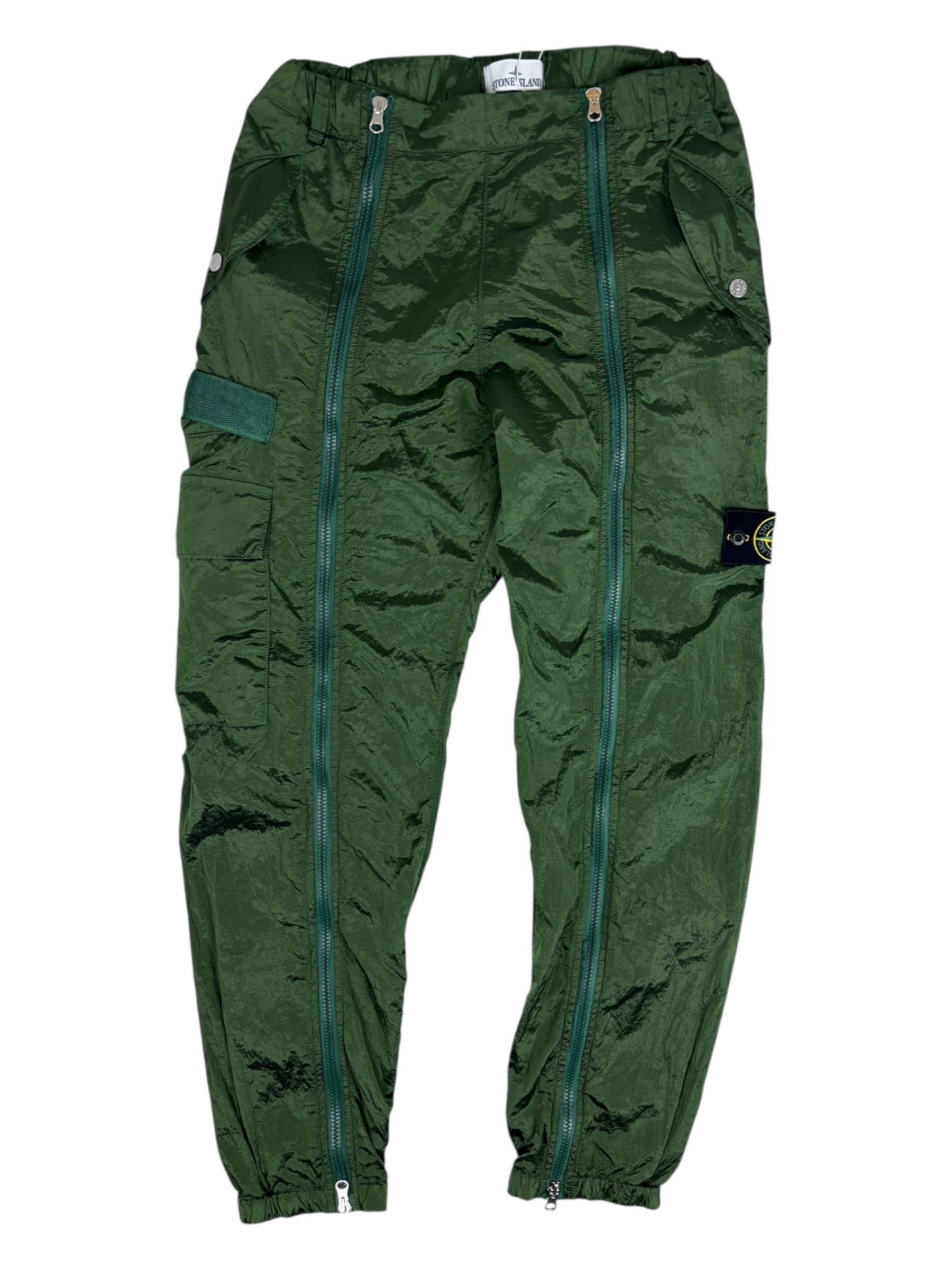 PANTALON CARGO STONE ISLAND NYLON MÉTAL - VERT - TAILLE W30