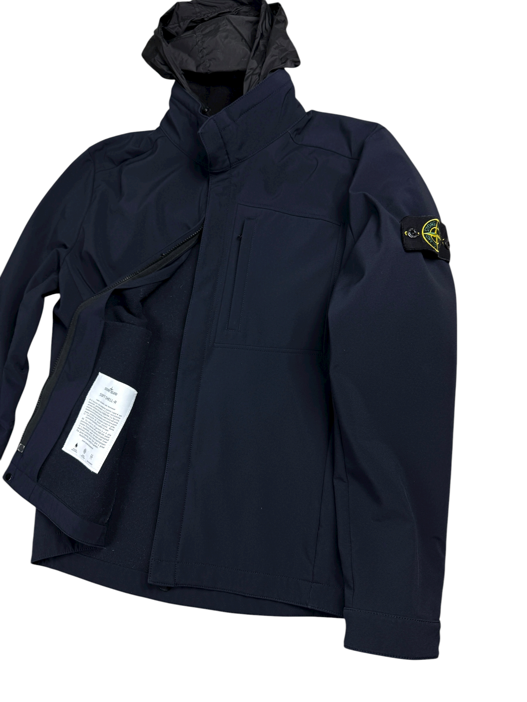 VESTE STONE ISLAND SOFT SHELL-R - MARINE - TAILLE L