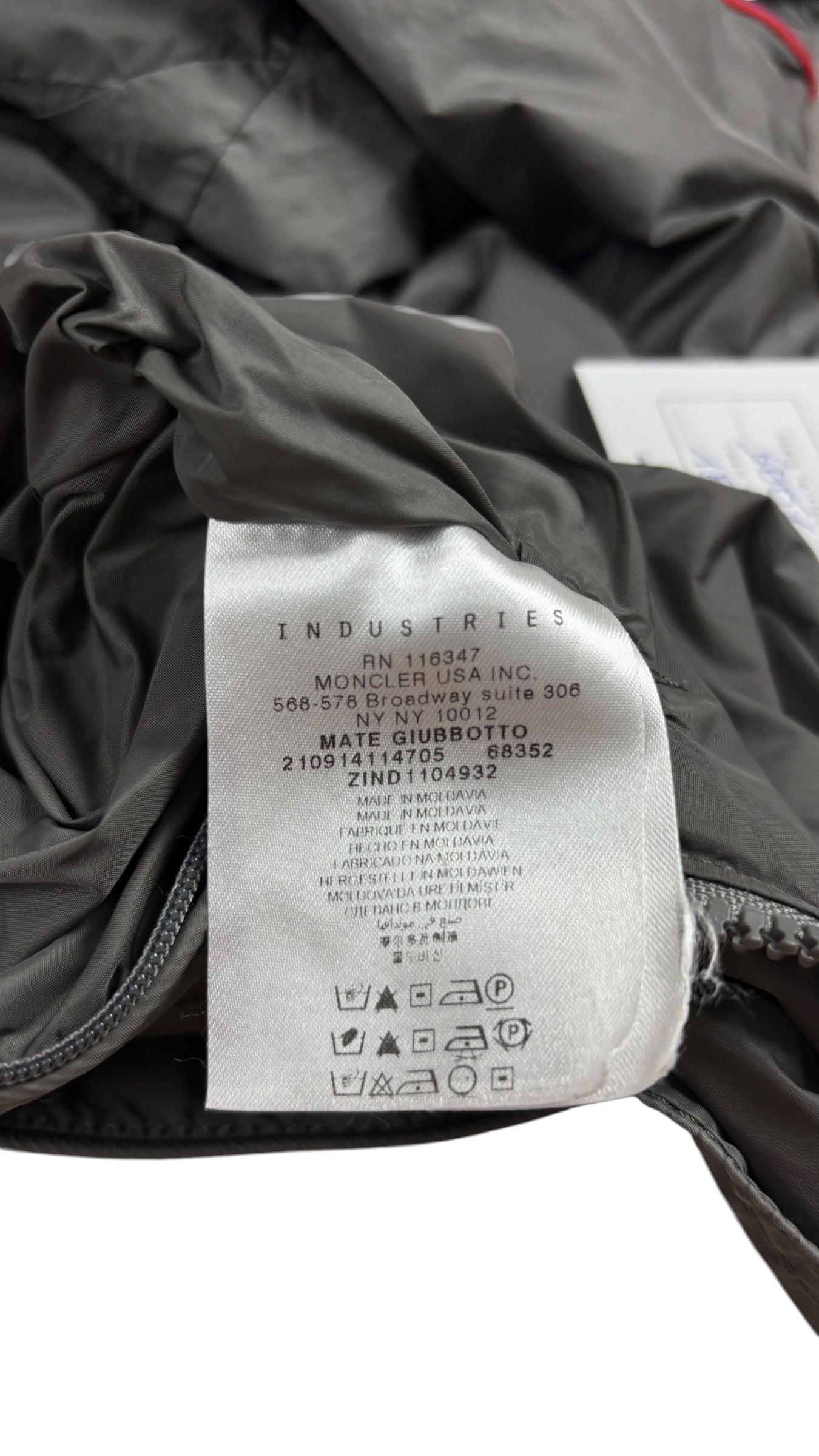 Veste Moncler nylon - Gris - Taille 4