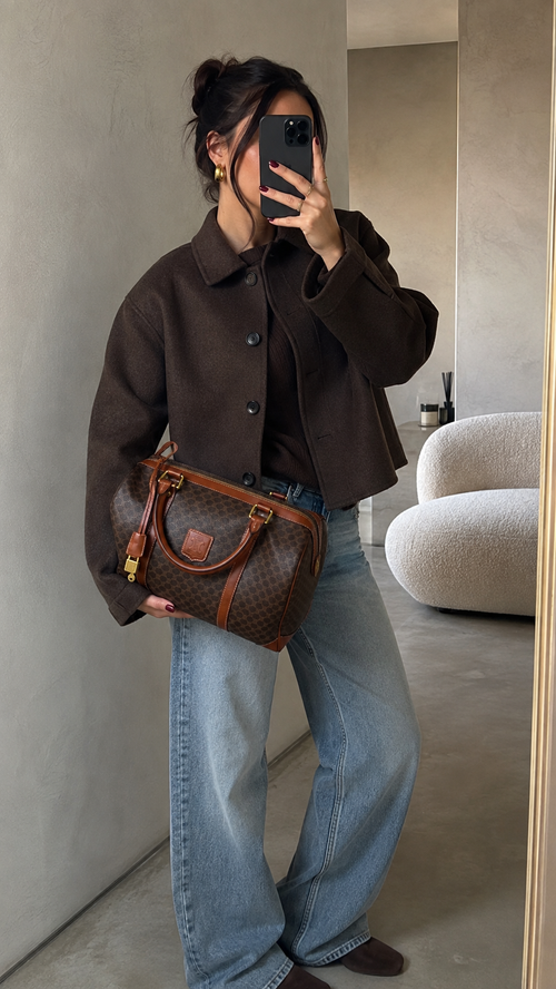 Sac à Main Celine Macadam Canvas - Marron