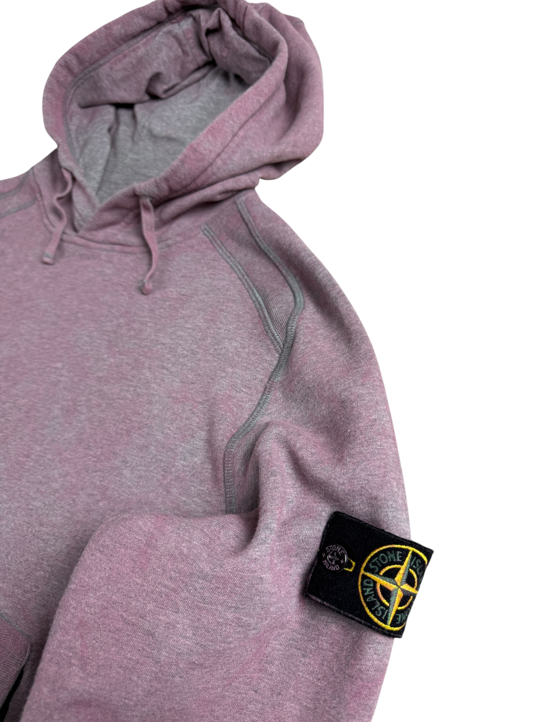 SWEAT-SHIRT STONE ISLAND DUST COLOUR TREATMENT - MAUVE - TAILLE M