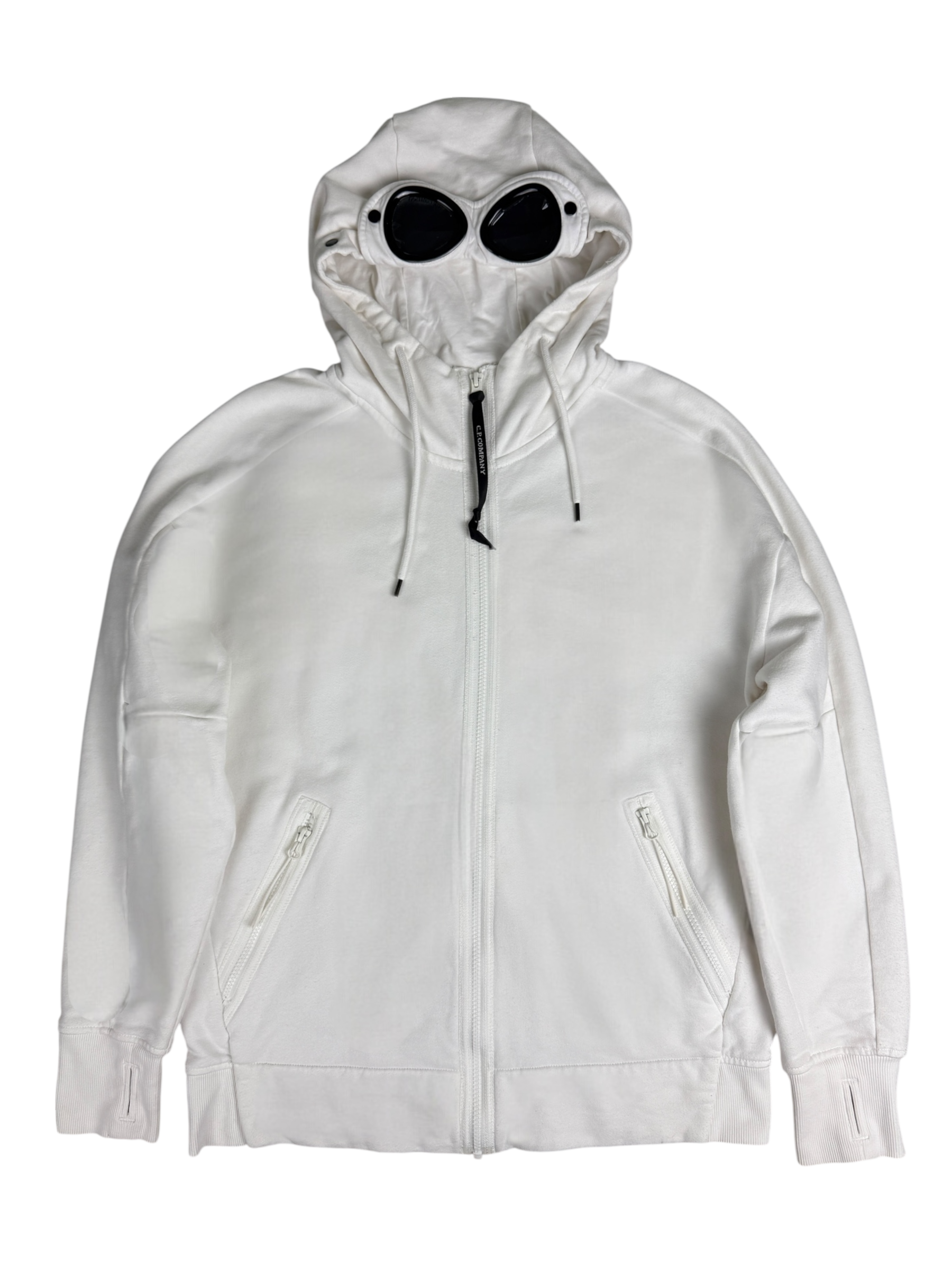 GILET C.P COMPANY GOGGLE JACKET - BLANC - TAILLE L