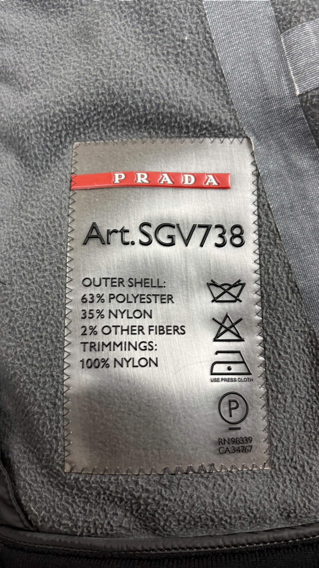 Veste Prada Linea Rossa Gore-Tex - Taille 48