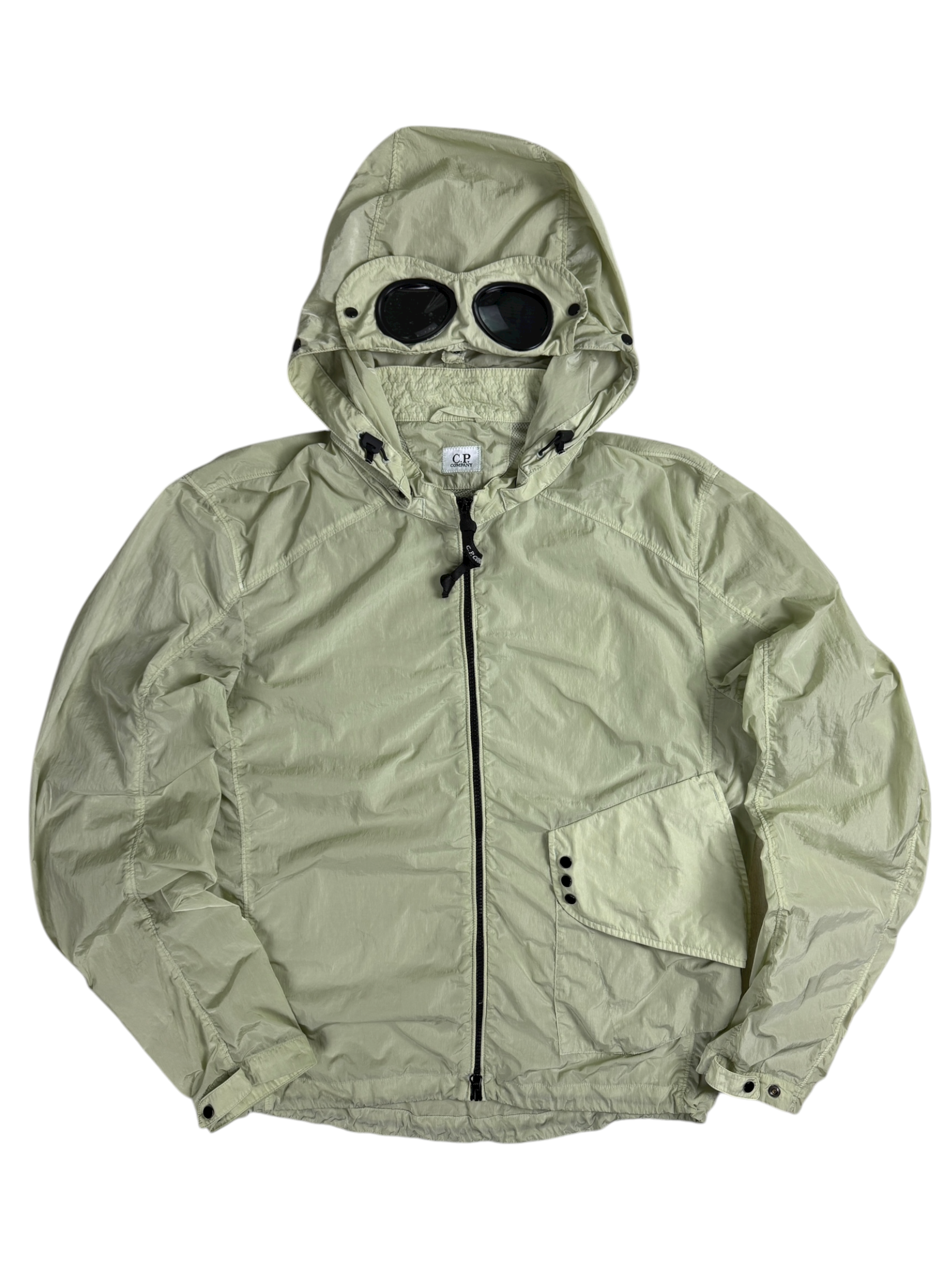 VESTE C.P COMPANY GOGGLE JACKET CHROME - VERT -TAILLE M