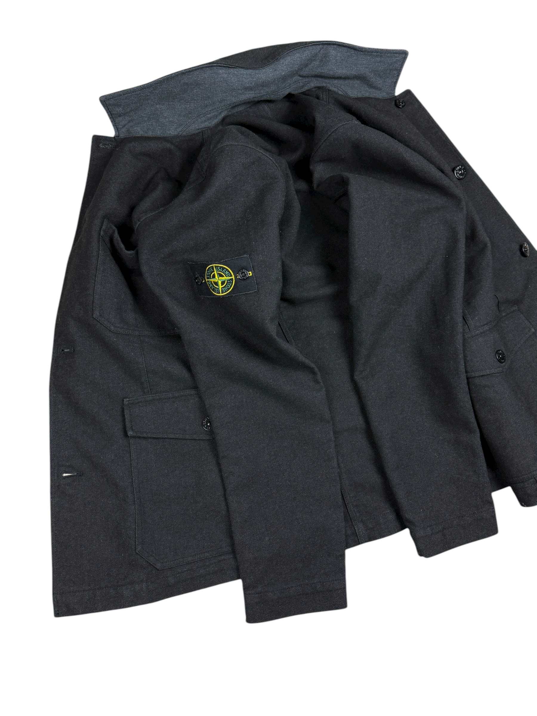 VESTE STONE ISLAND SAIA DOPPIA FACCIA - NOIR - TAILLE L