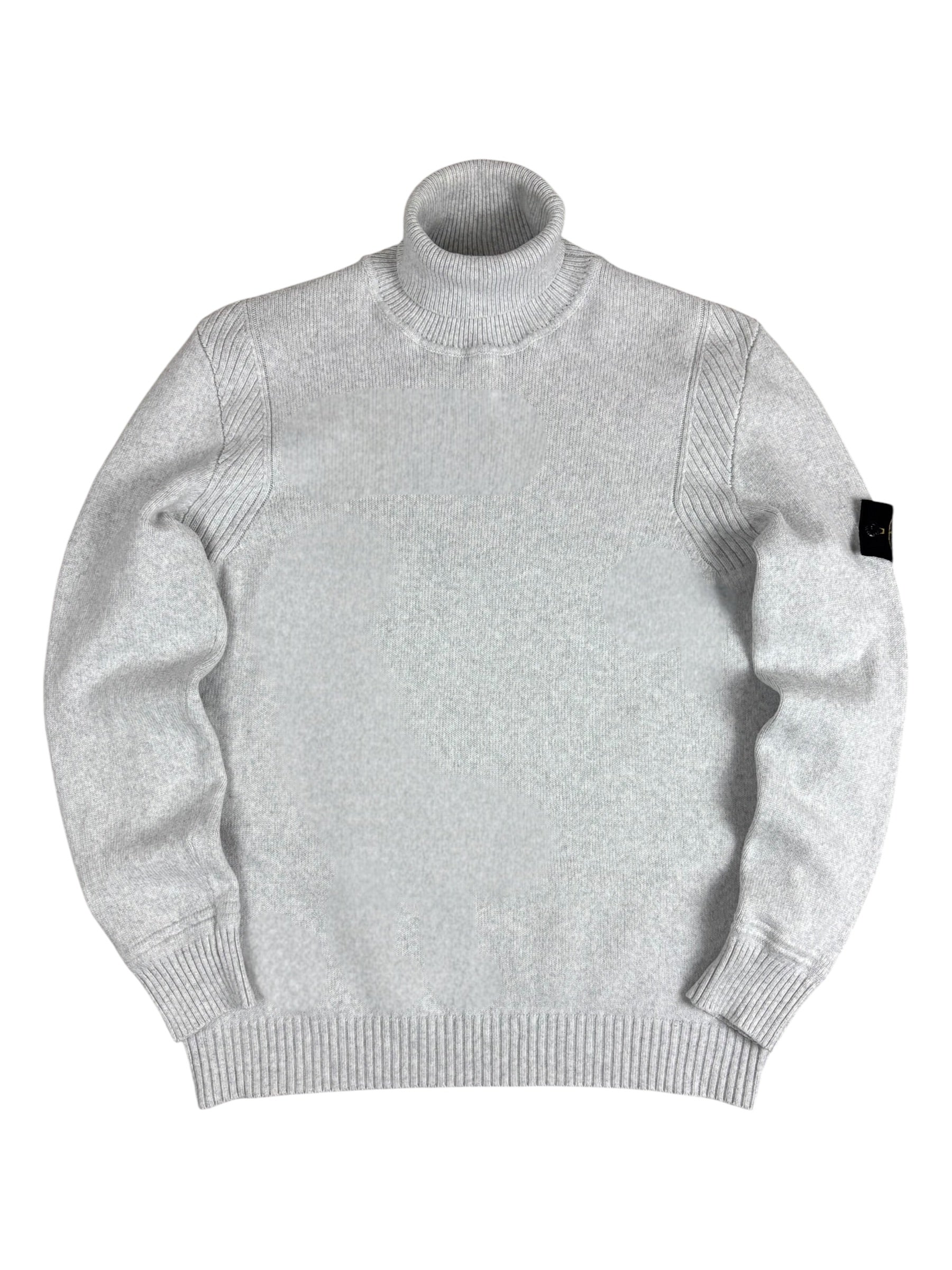 PULL COL ROULÉ STONE ISLAND - GRIS - TAILLE XL