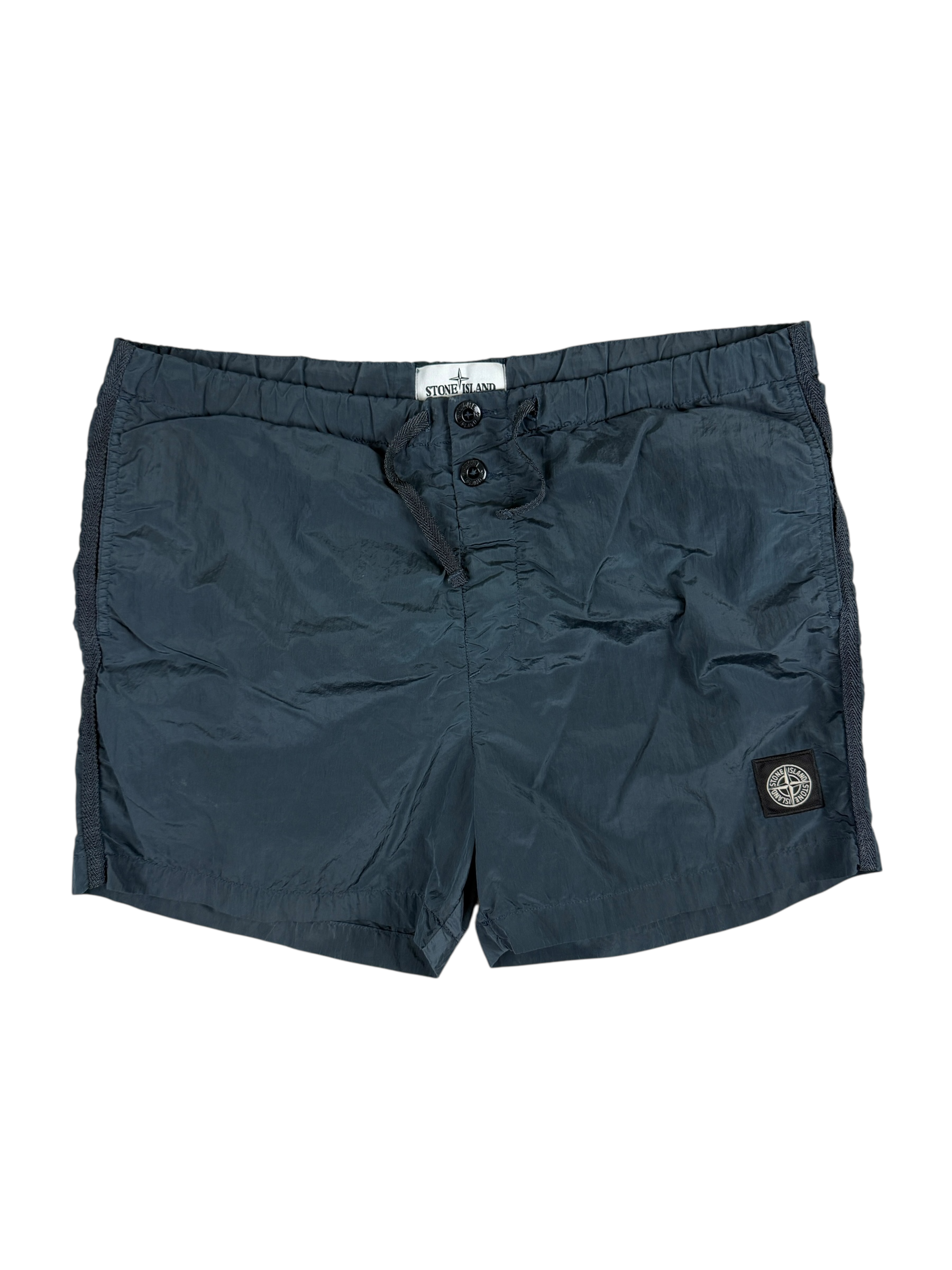 SHORT DE BAIN STONE ISLAND NYLON MÉTAL - MARINE - TAILLE L