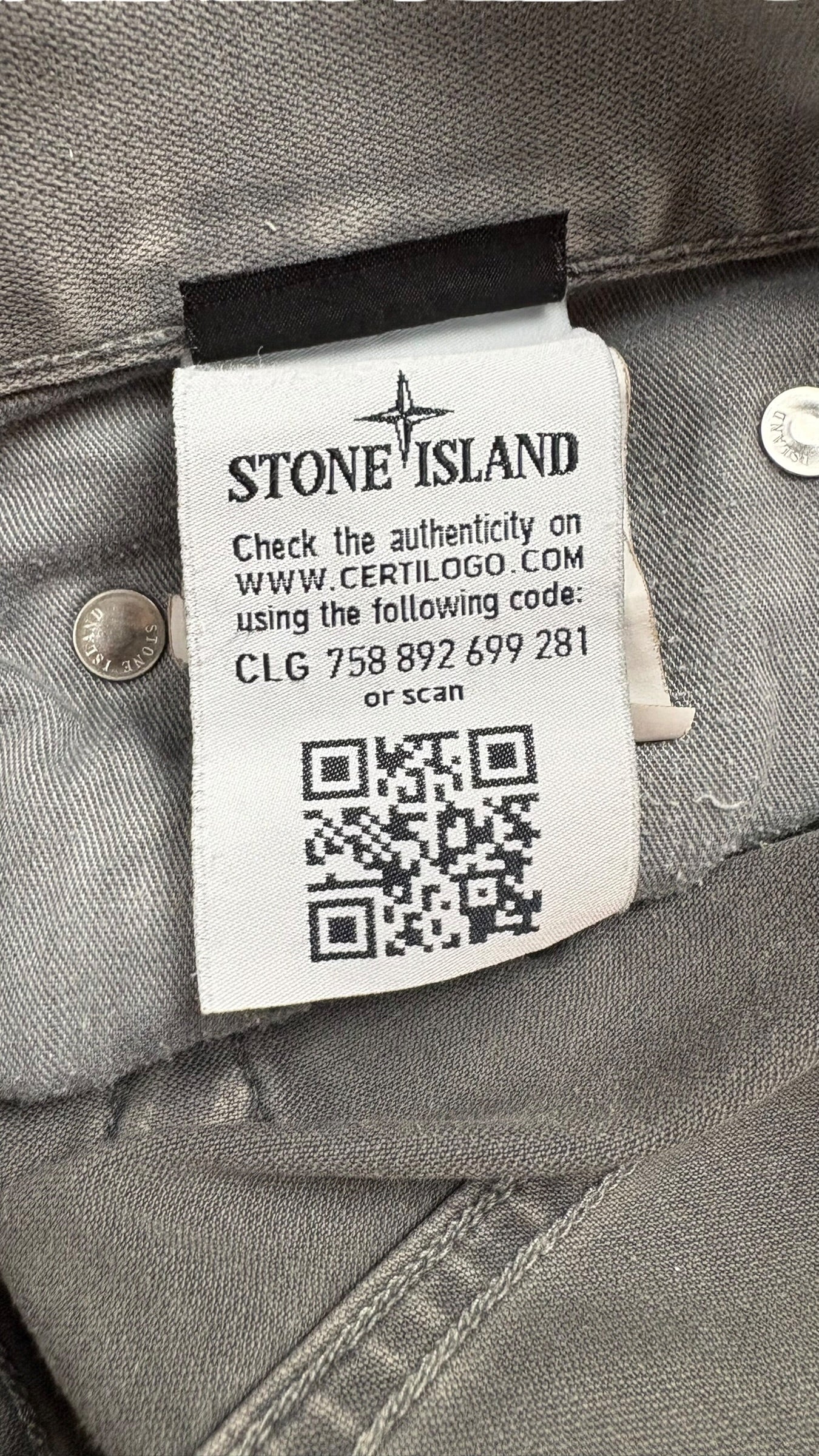 Jean Stone Island - Gris - Taille W30