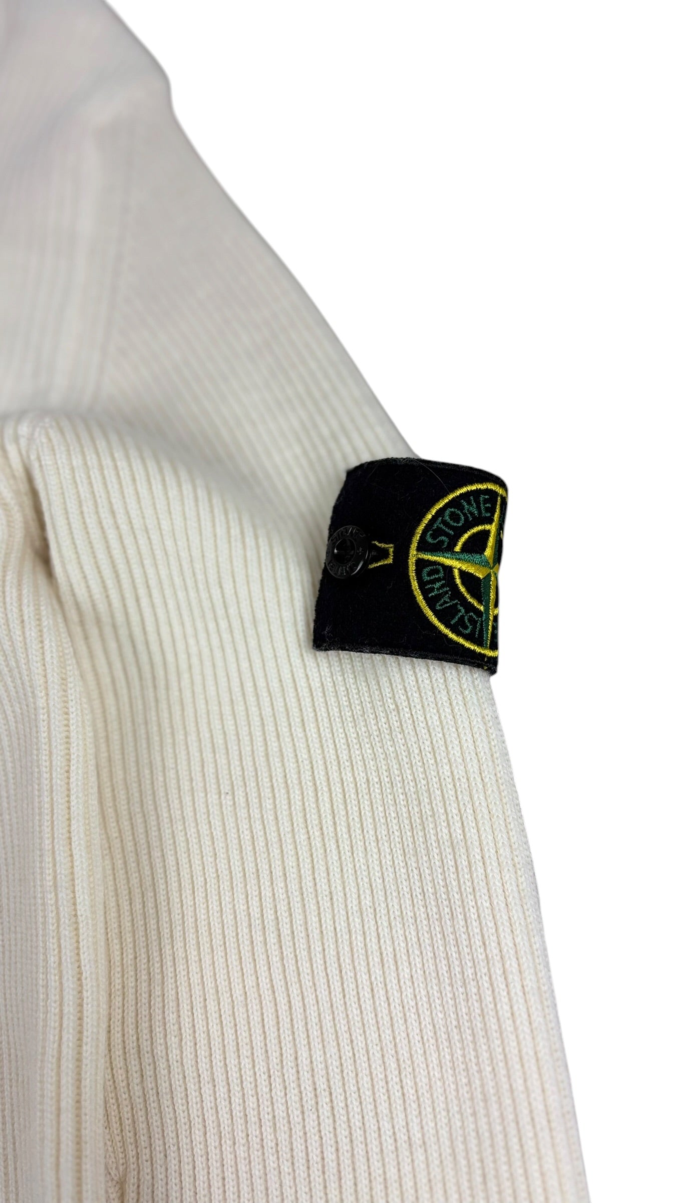 PULL COL ROULÉ STONE ISLAND - CRÈME - TAILLE L