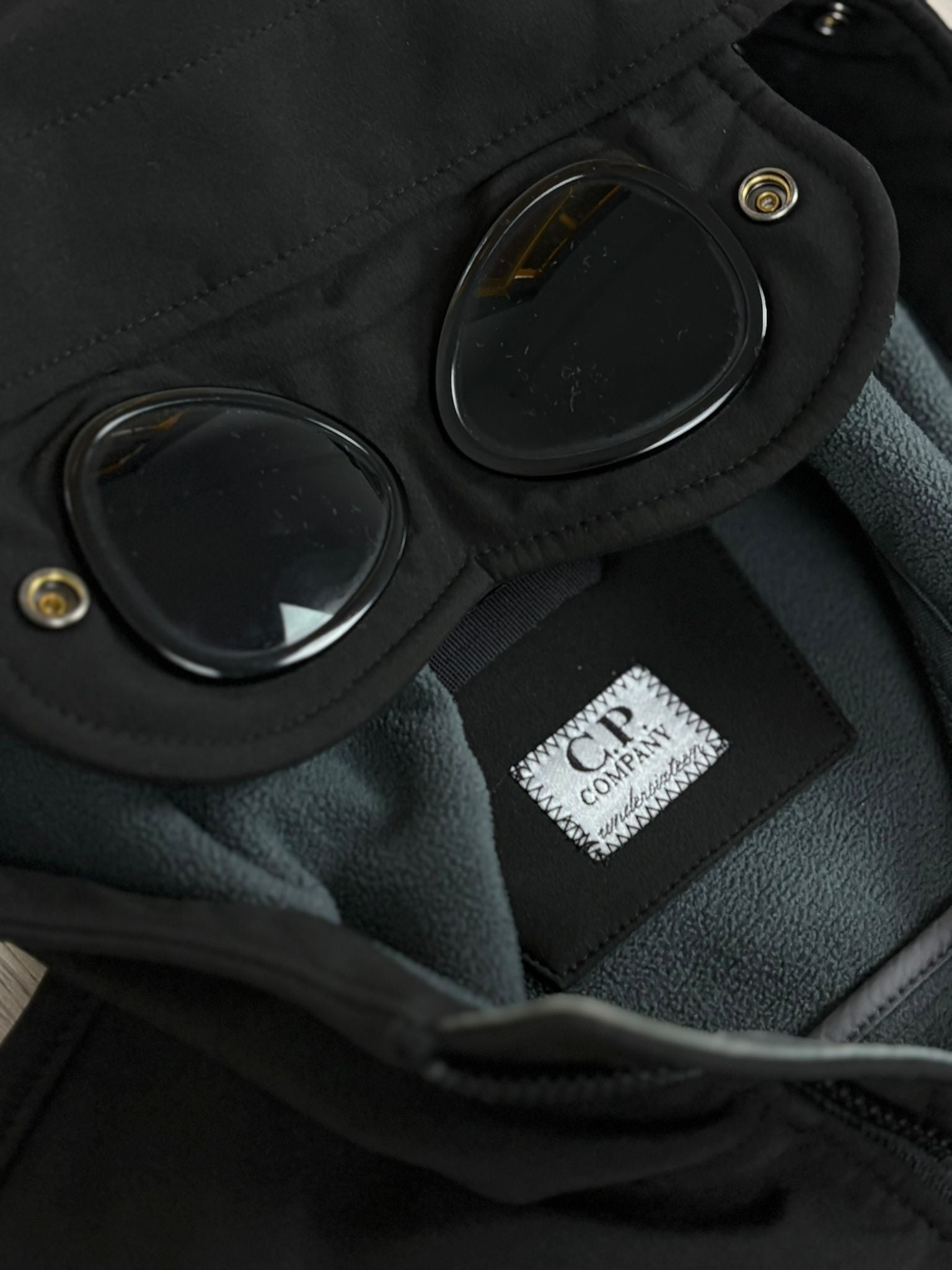 VESTE C.P COMPANY SHELL GOGGLE JACKET - NOIR - TAILLE XS