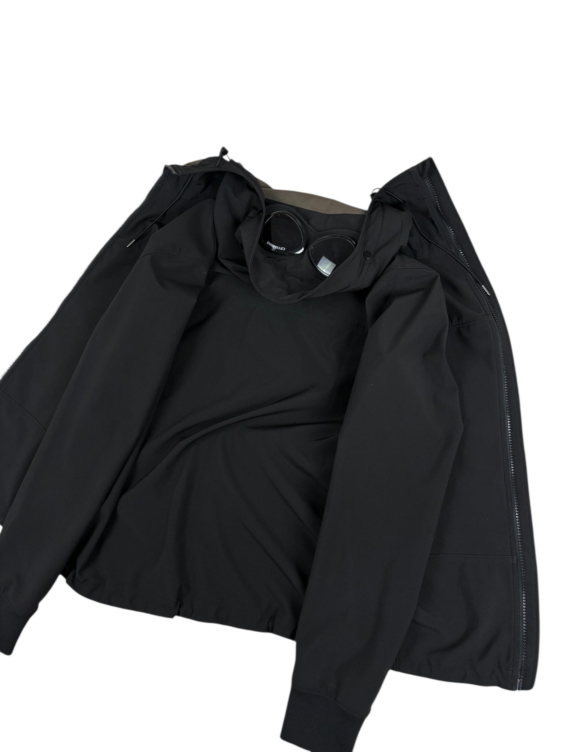 VESTE C.P COMPANY SHELL GOGGLE JACKET - NOIR - TAILLE 46