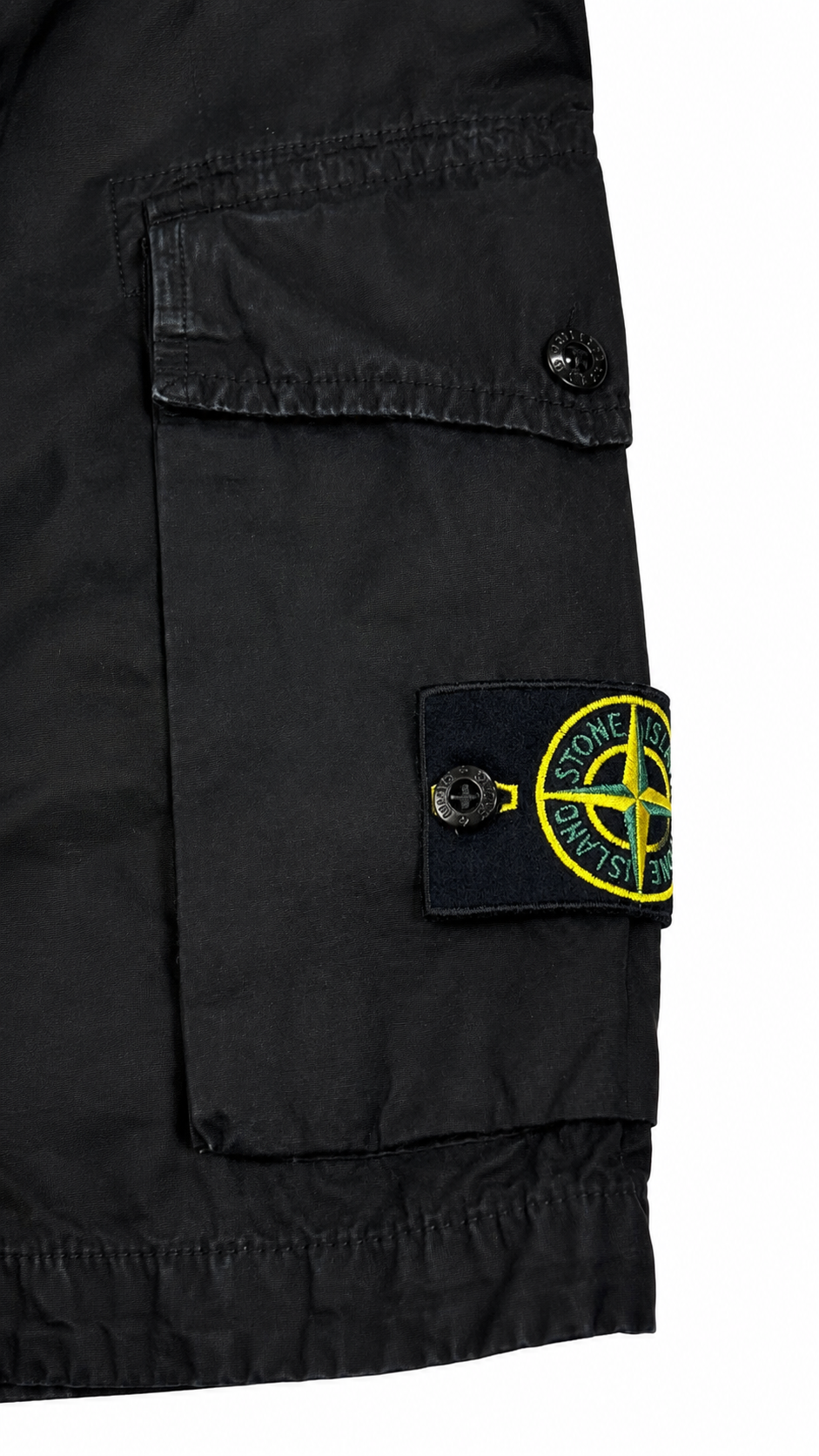 Short Cargo Stone Island noir taille W31 - vue 3/5