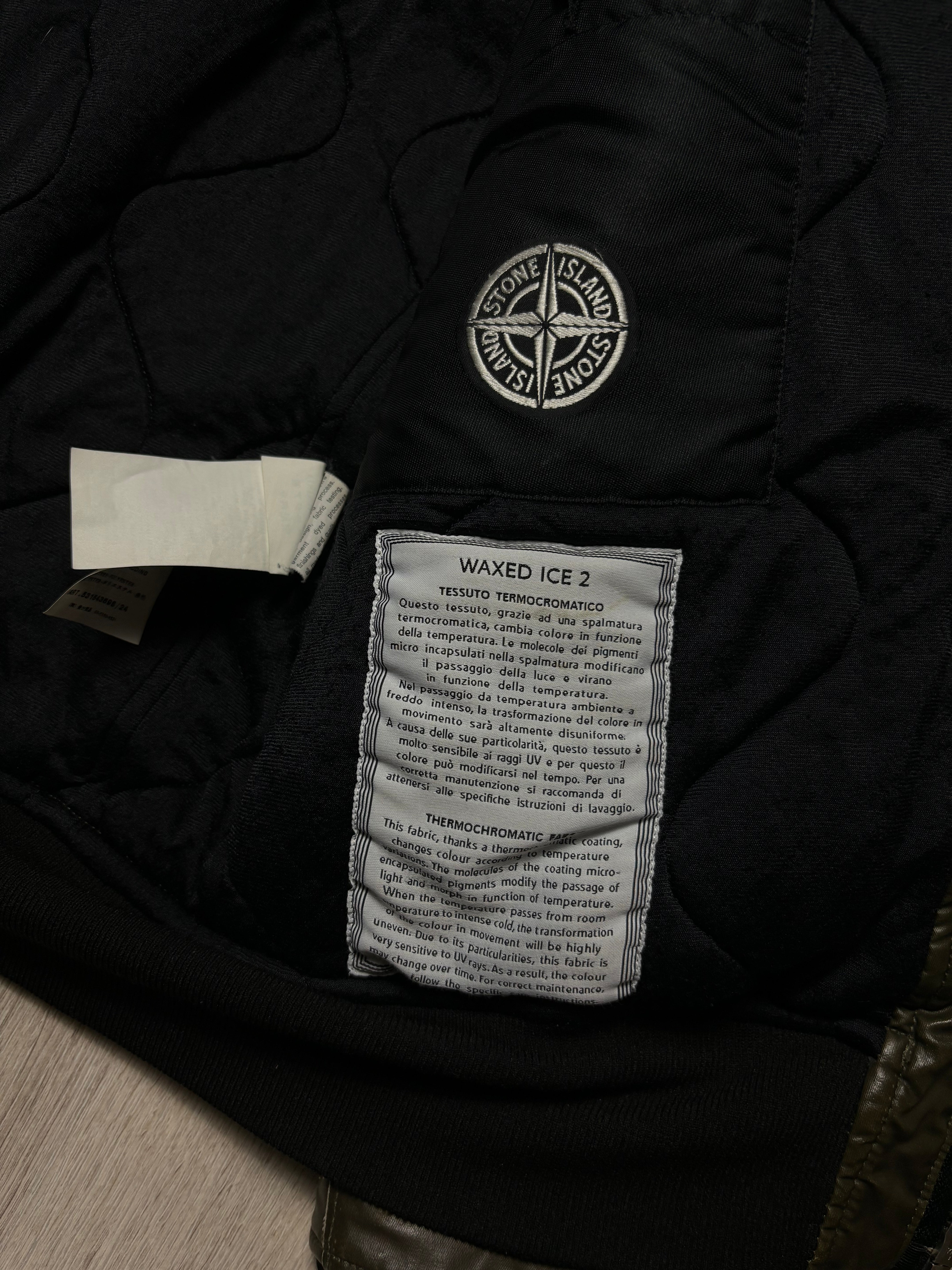 VESTE STONE ISLAND WAXED ICE 2