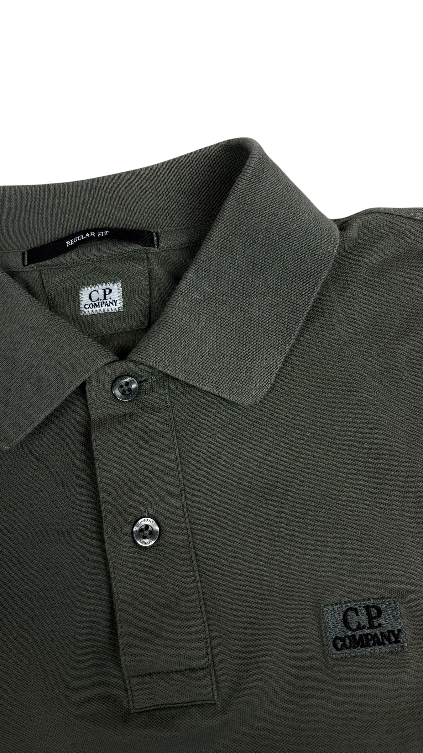 Polo Manches Longues C.P Company - Kaki - Taille XS