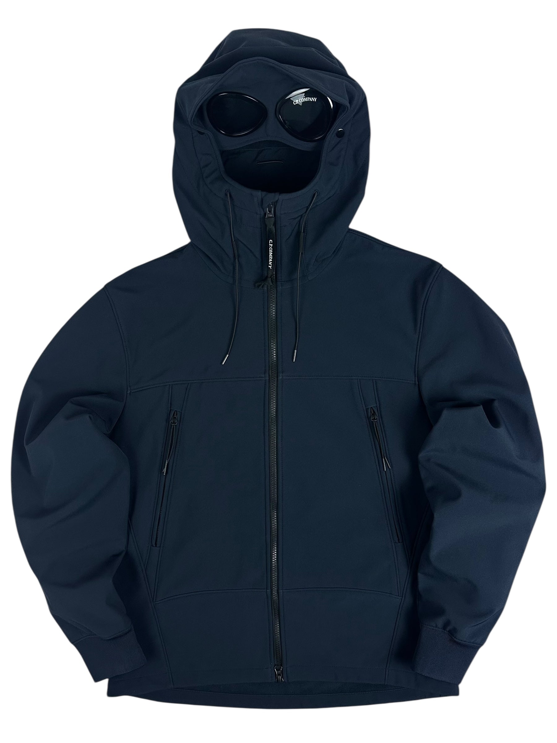 VESTE C.P COMPANY SHELL-R GOGGLE JACKET - MARINE - NEUF