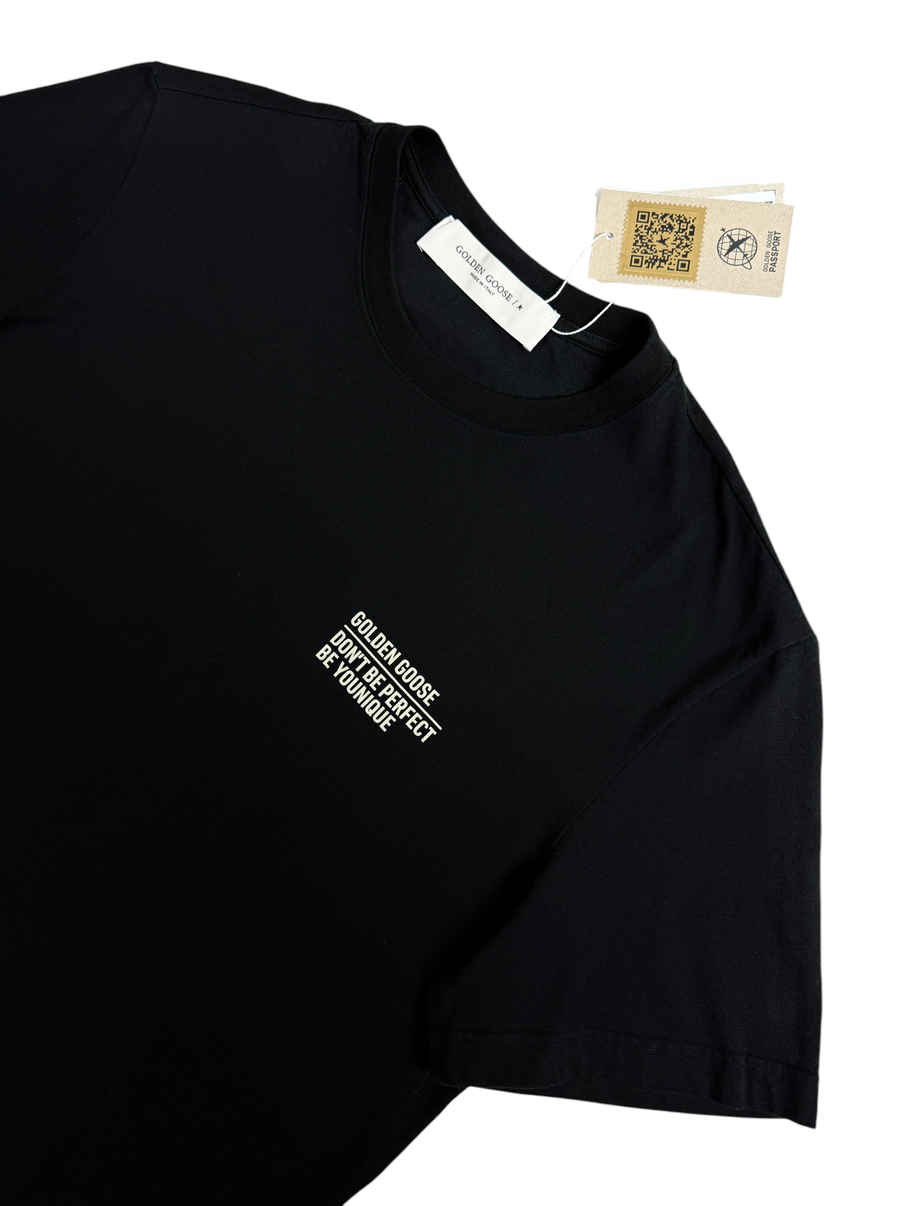 TEE-SHIRT GOLDEN GOOSE  NOIR - TAILLE M - NEUF