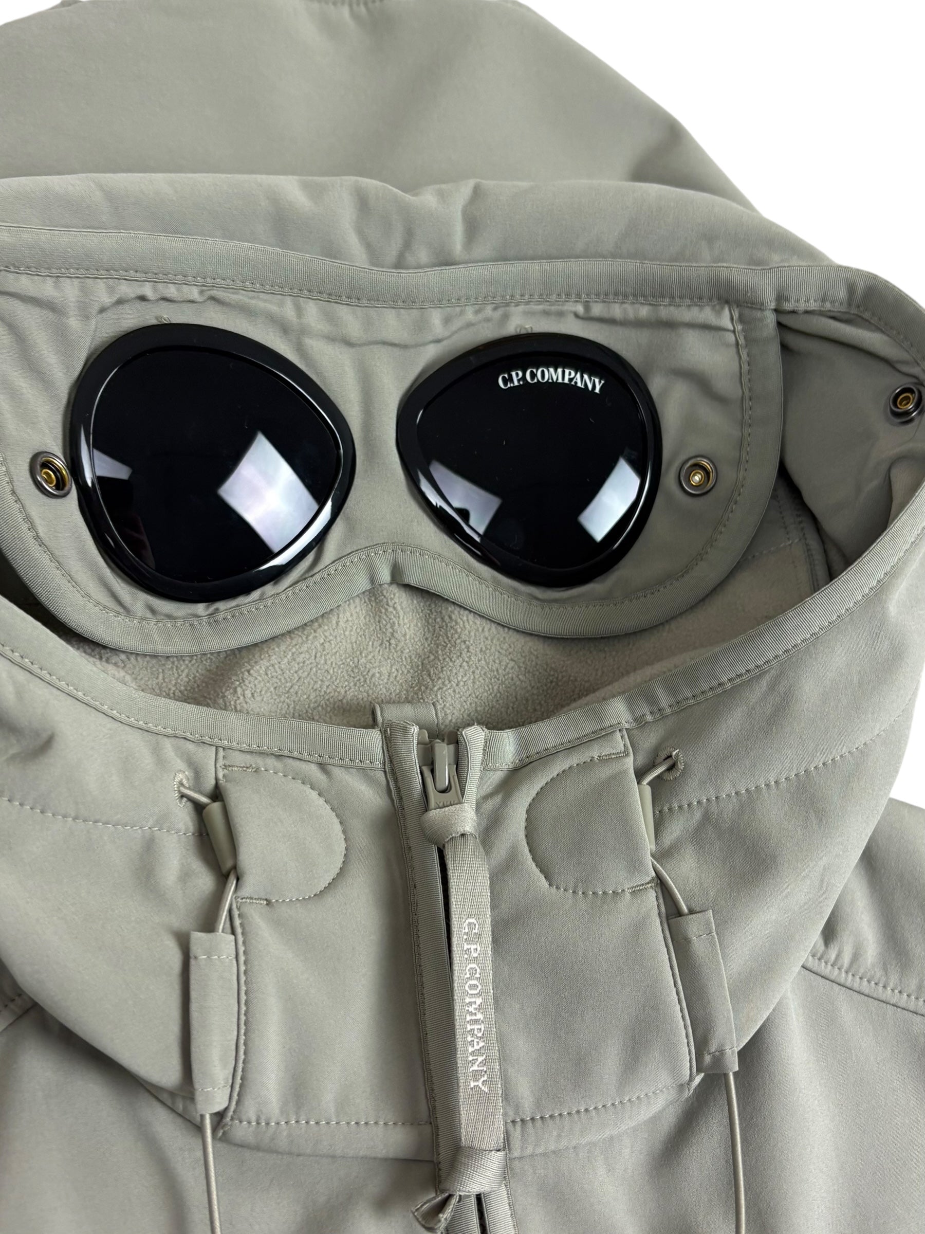 GILET C.P COMPANY SHELL-R GOGGLE JACKET - KAKI - TAILLE 50