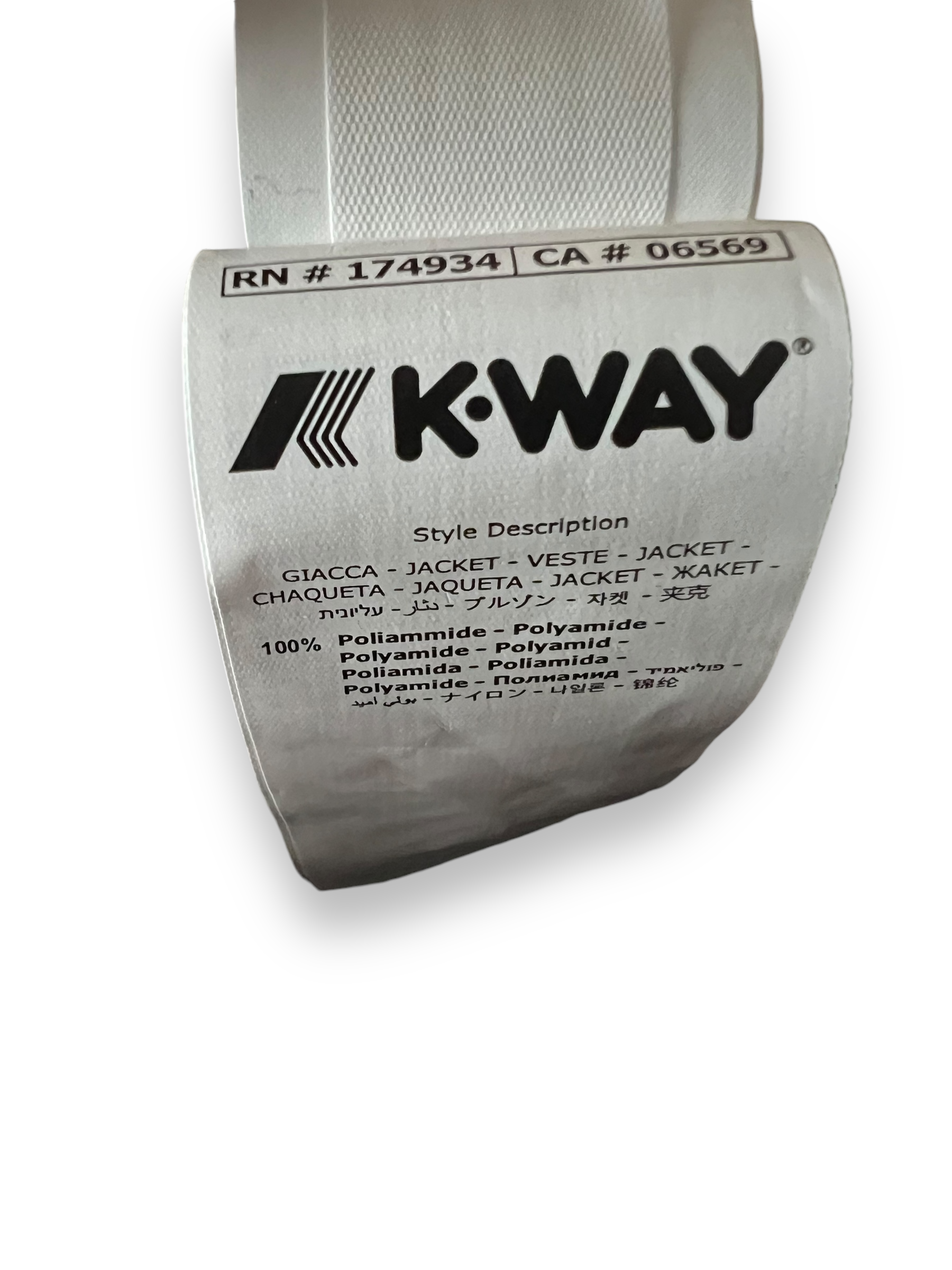 VESTE COMME DES GARCONS X K-WAY