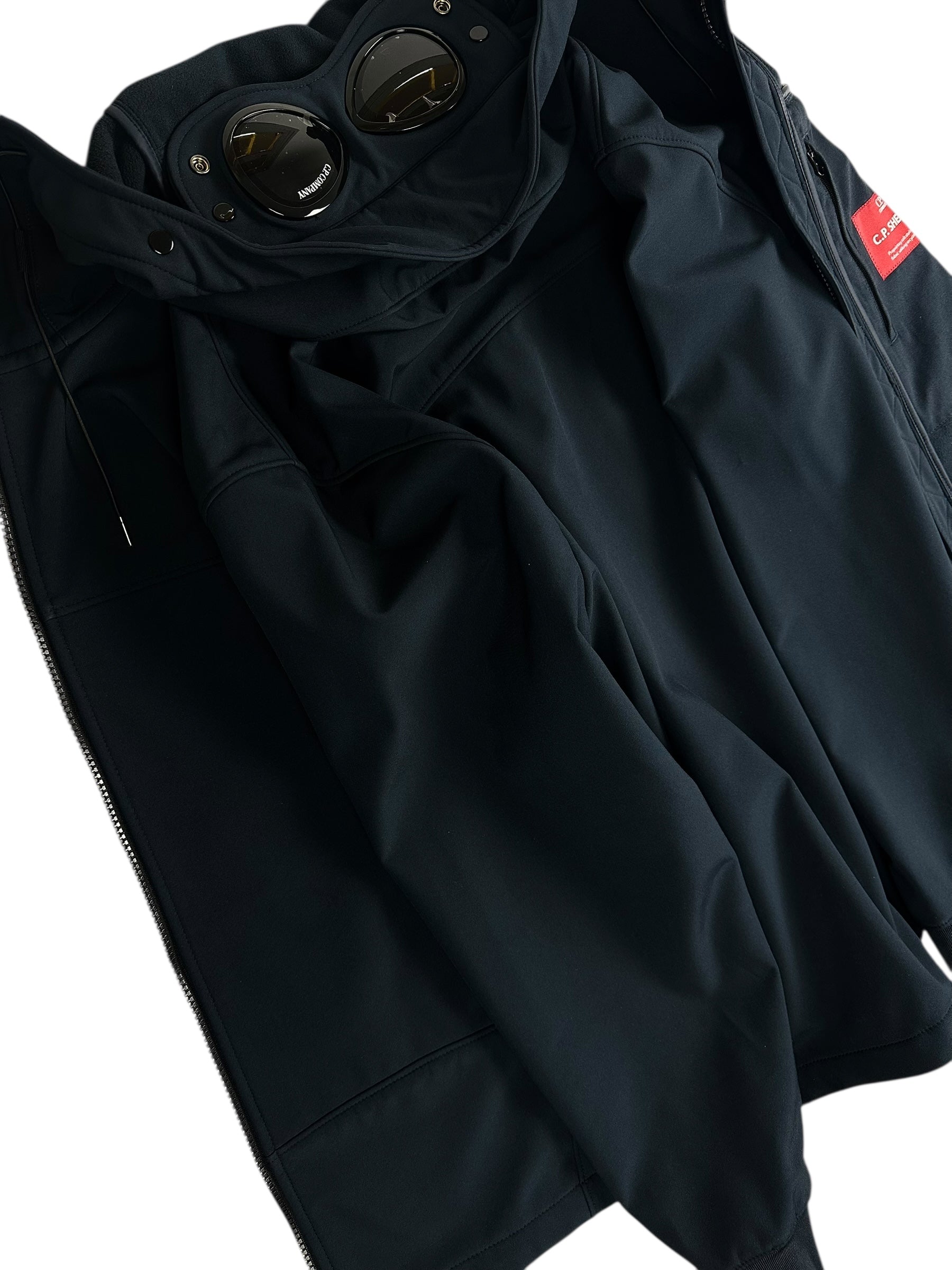 VESTE C.P COMPANY SHELL-R GOGGLE JACKET - MARINE - NEUF