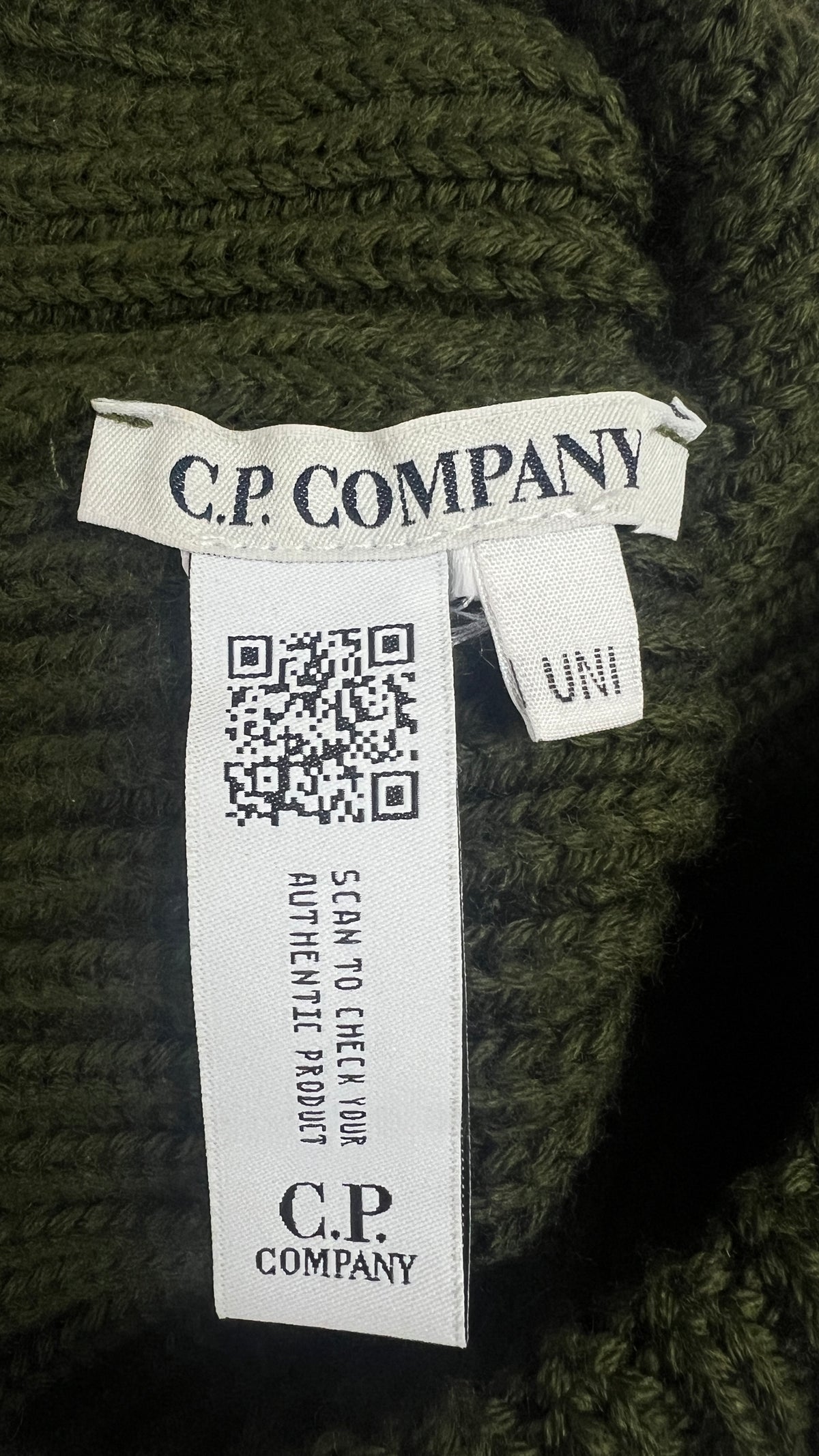 Bonnet C.P Company Goggle, Kaki, Taille UNI — photographie complémentaire 3
