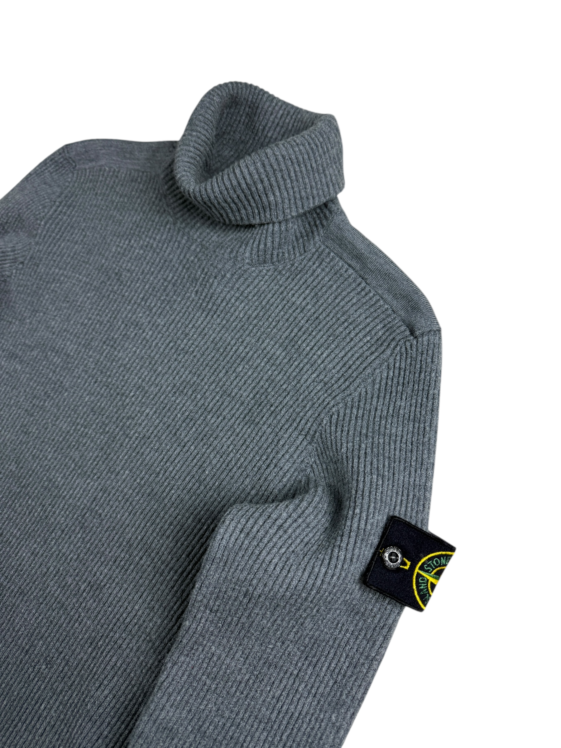 PULL COL ROULÉ STONE ISLAND - GRIS - TAILLE S