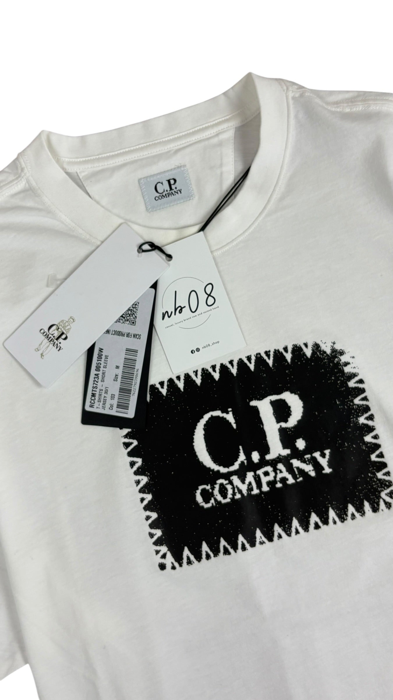 TEE-SHIRT C.P COMPANY - BLANC - NEUF - COLLECTION 2026