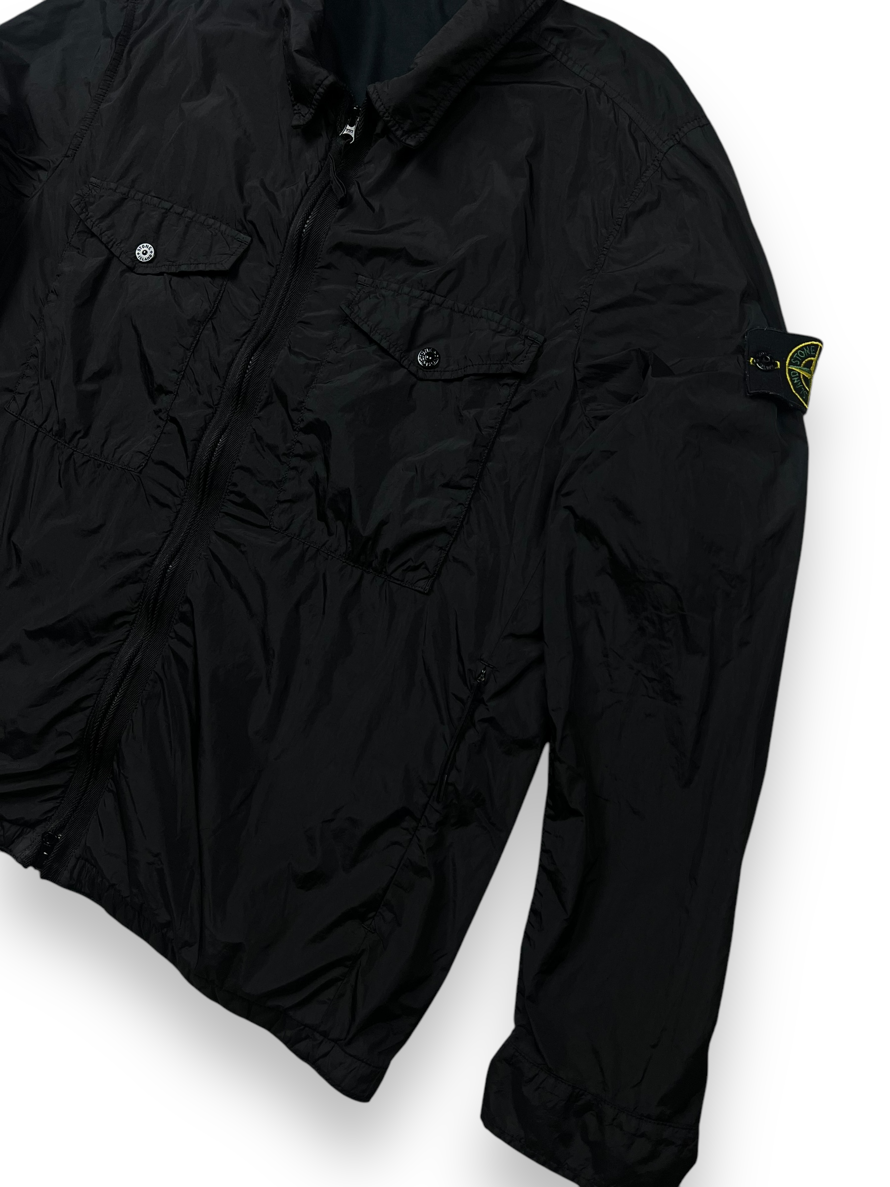 VESTE STONE ISLAND GARMENT DYED CRINKLE REPS NY