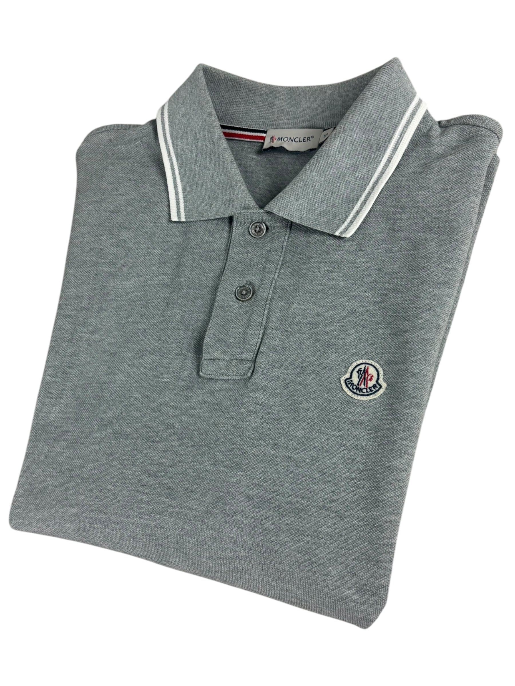 POLO MONCLER - GRIS - TAILLE S