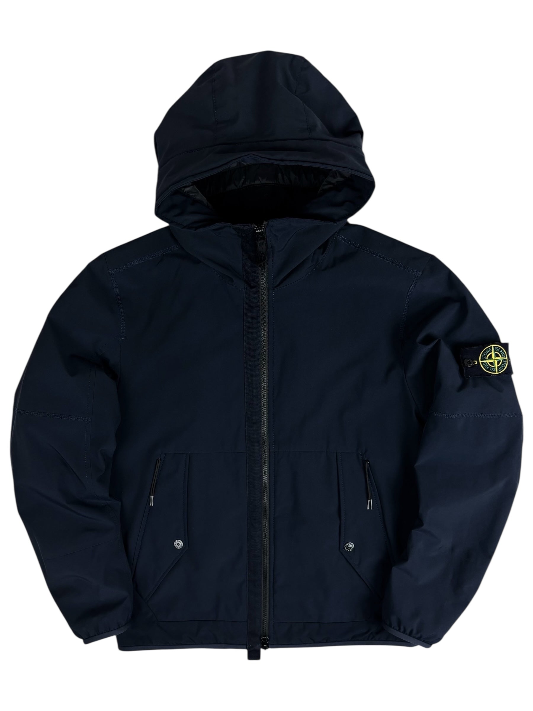 VESTE STONE ISLAND SOFT SHELL-R WITH PRIMALOFT INSULATION TECHNOLOGY - MARINE - TAILLE M