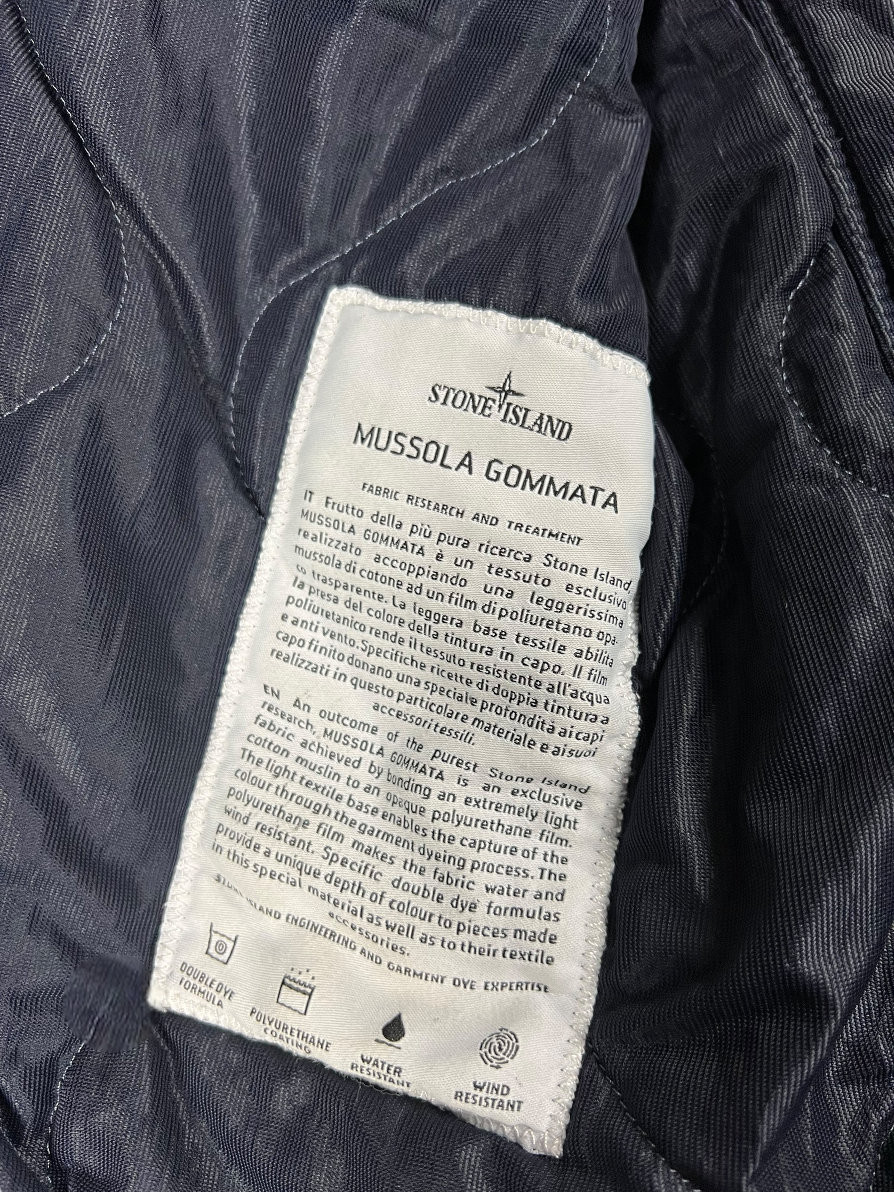 VESTE STONE ISLAND MUSSOLA GOMMATA 30 ANNI