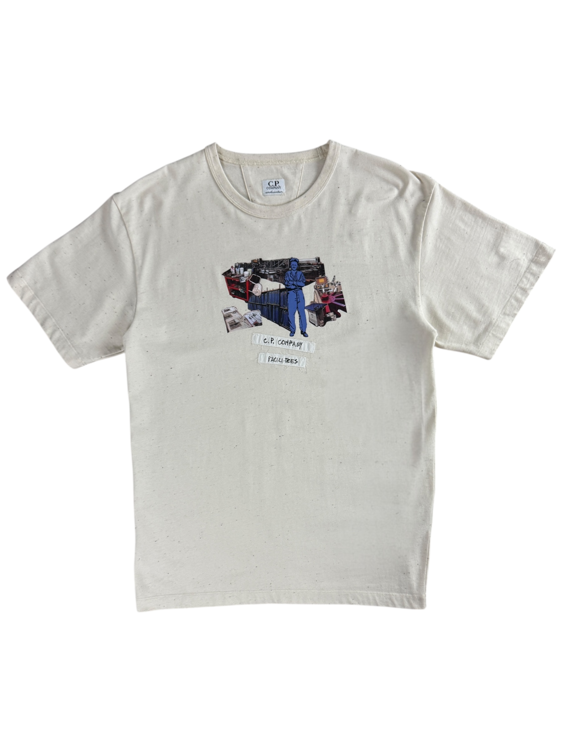 TEE-SHIRT C.P COMPANY - CRÈME - TAILLE XS