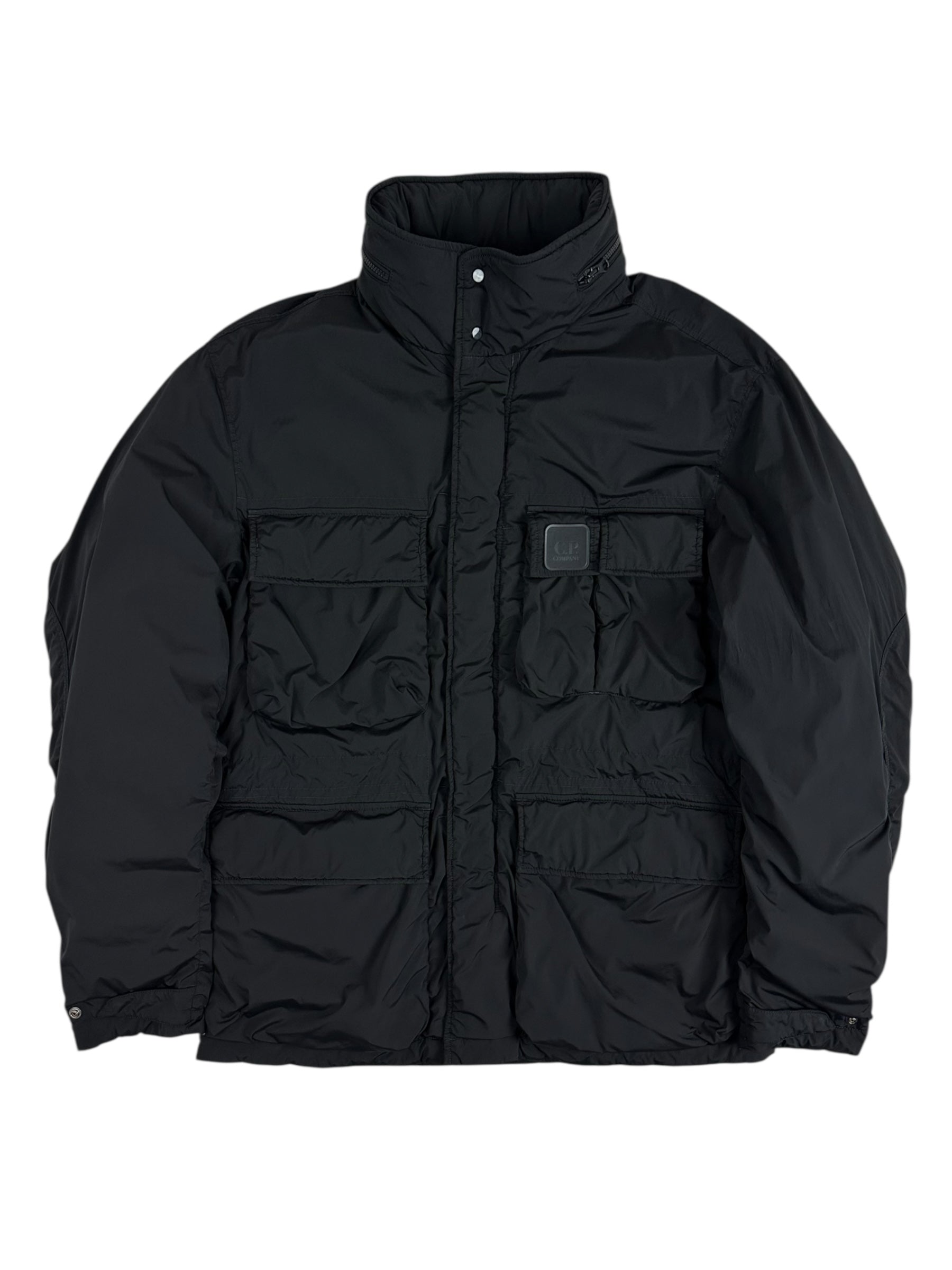 DOUDOUNE C.P COMPANY NYCRA-R GARMENT DYEING DOWN JACKET - NOIR - TAILLE 48