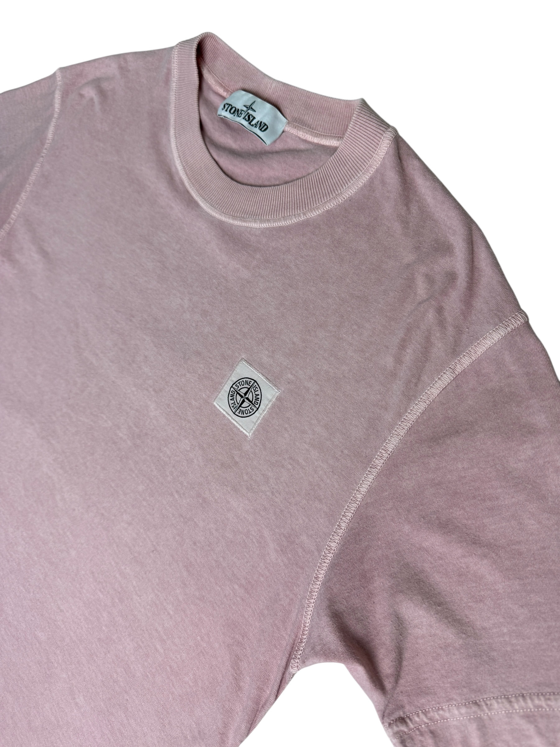 TEE-SHIRT STONE ISLAND - ROSE PASTEL - TAILLE S