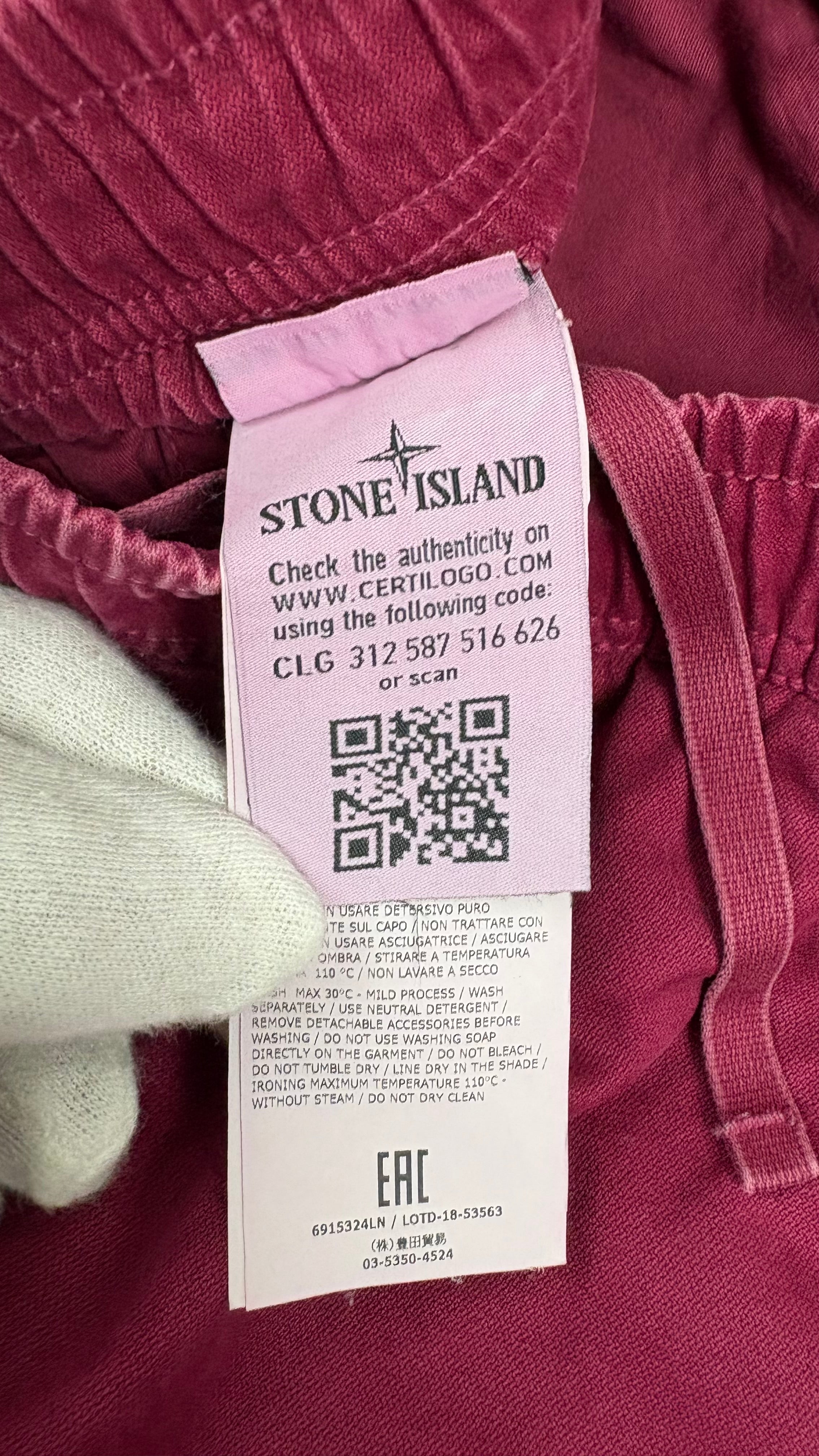 Pantalon Cargo Stone Island rose taille W30 - vue 5/5
