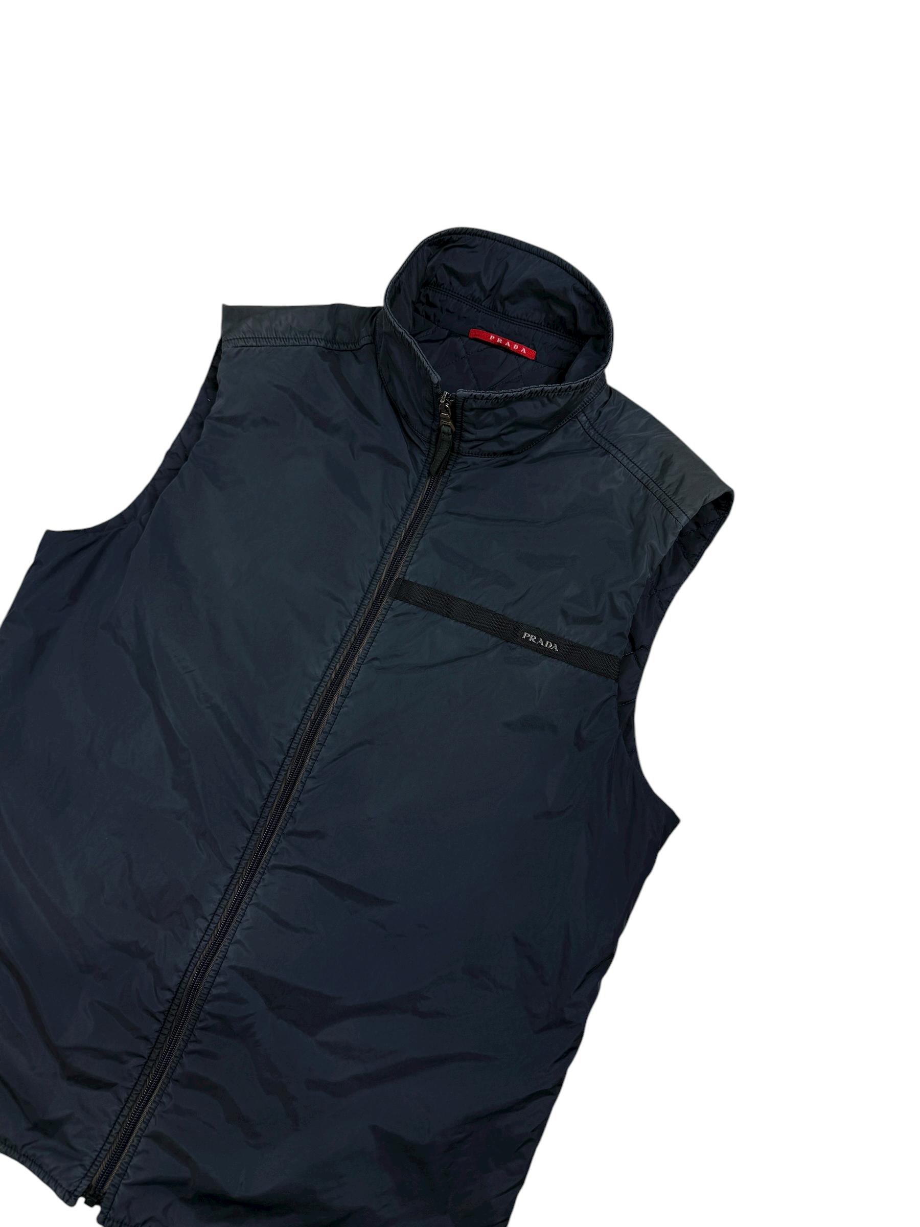 GILET PRADA VINTAGE -  MARINE - TAILLE L