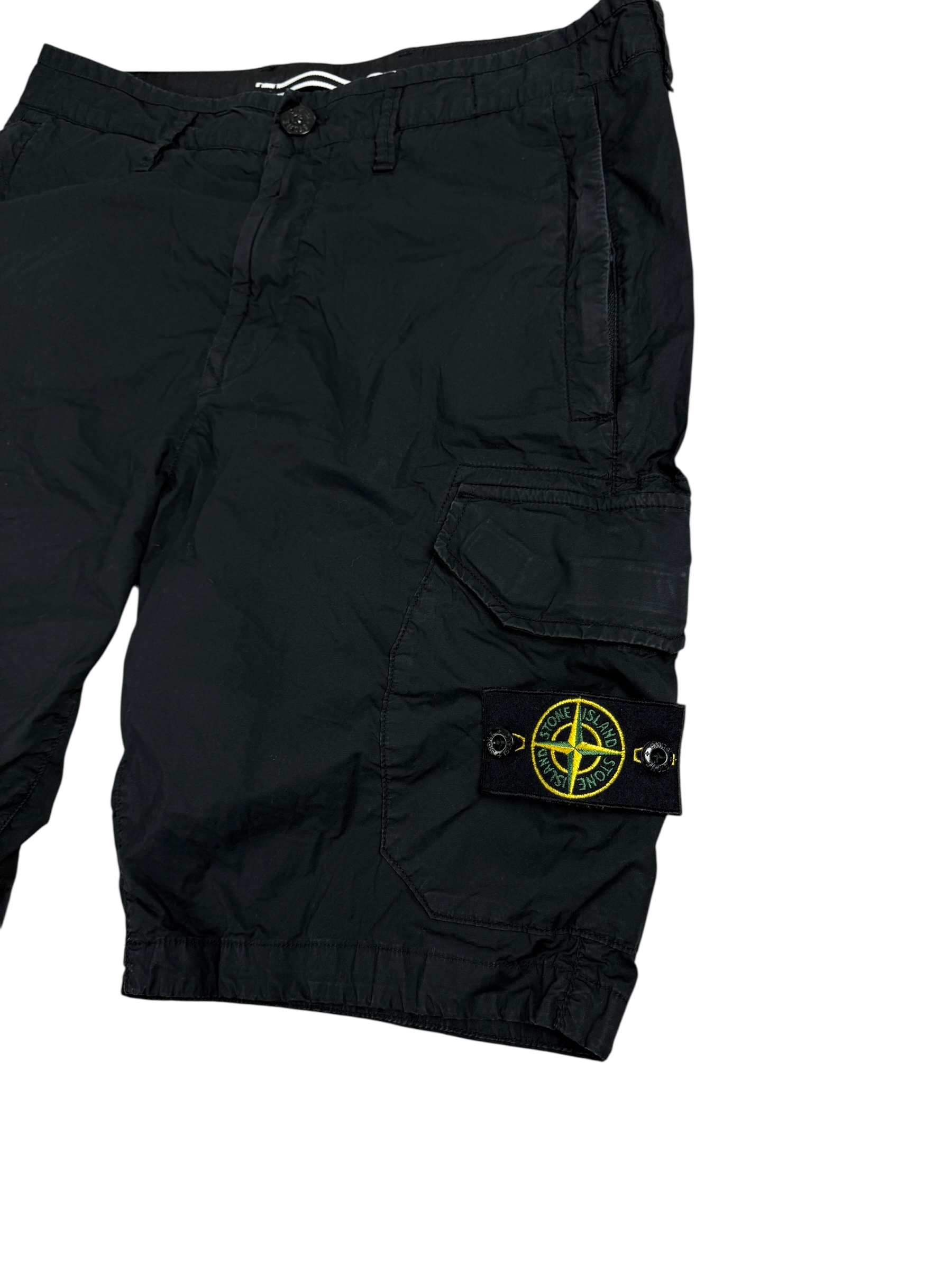SHORT CARGO STONE ISLAND - NOIR - TAILLE W30