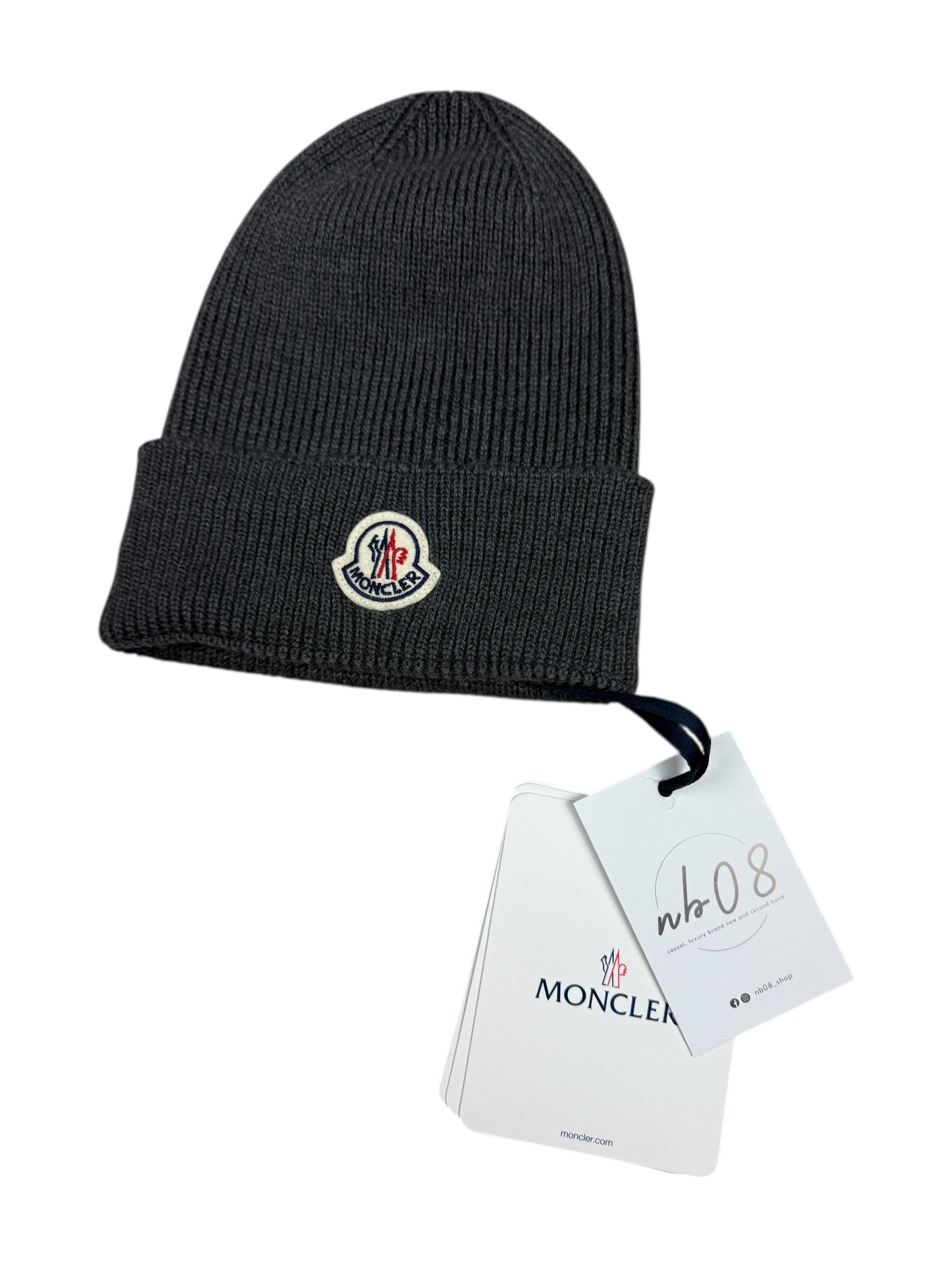 BONNET MONCLER - GRIS - TAILLE UNI - NEUF