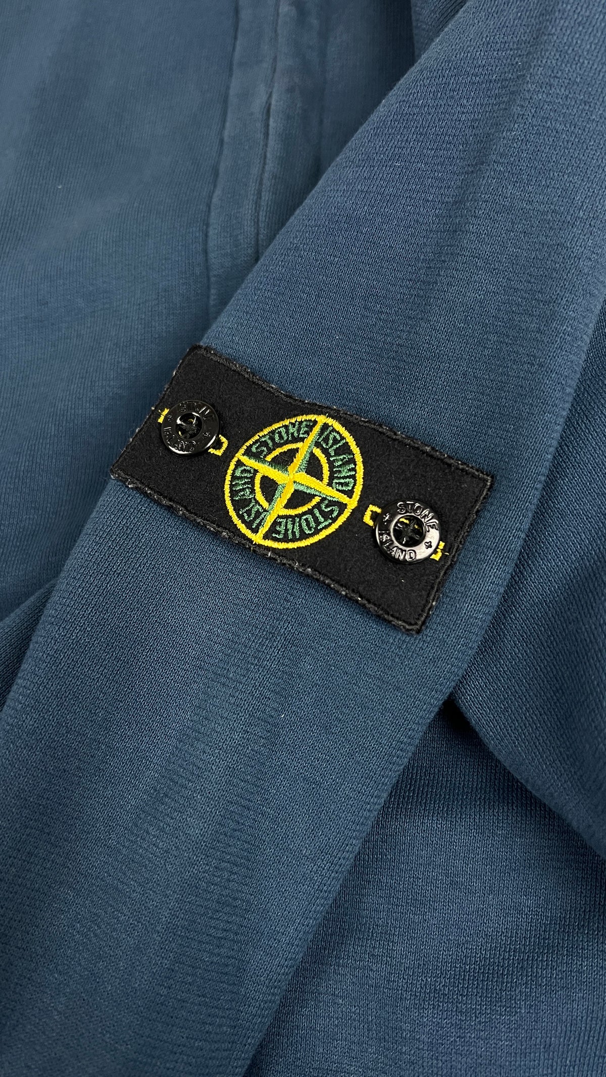 Sweat-shirt Zippé Stone Island Junior Col Montant, Bleu, Taille 14 ans — photographie complémentaire 3