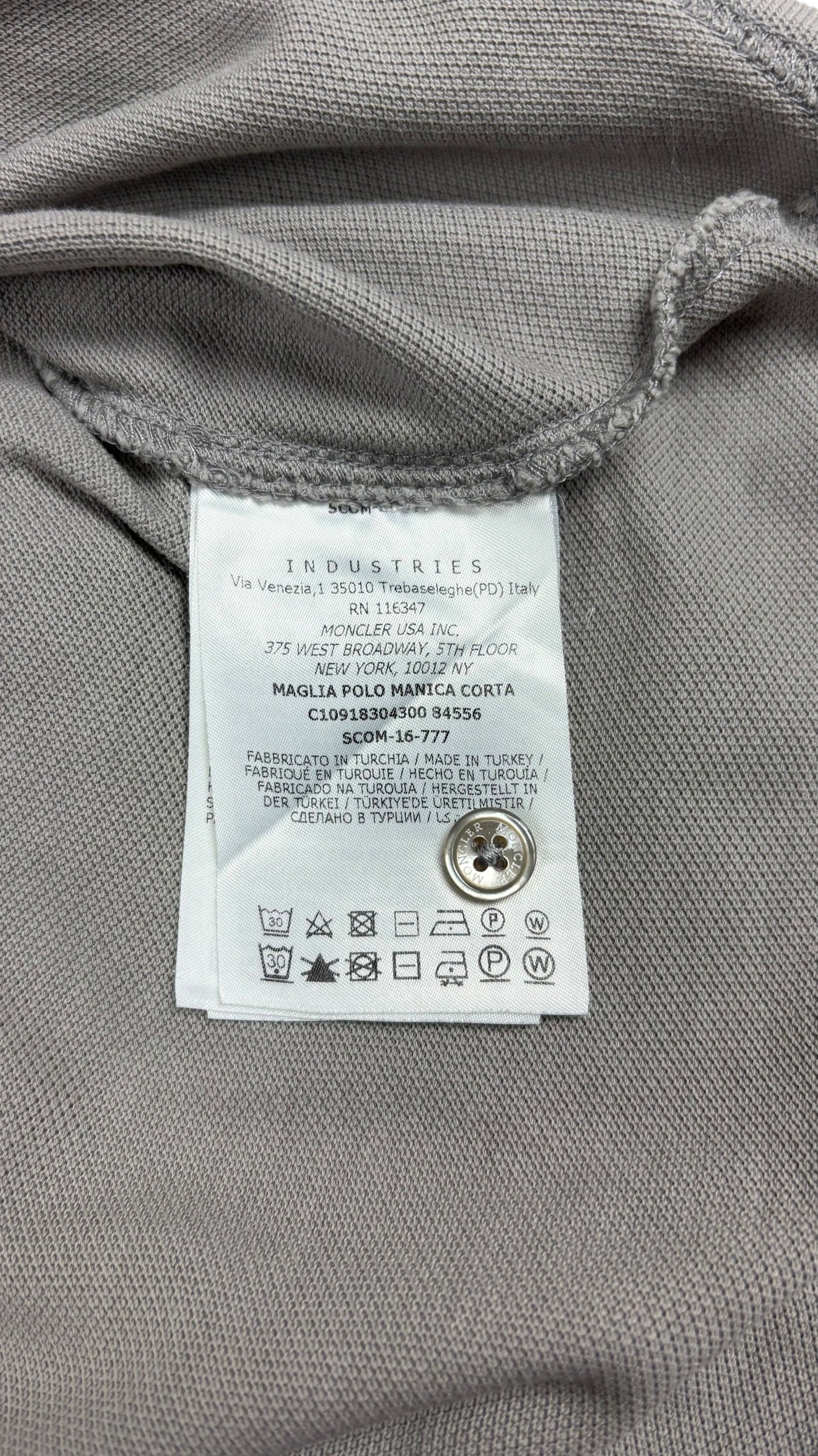 Polo Moncler - Gris - Taille M