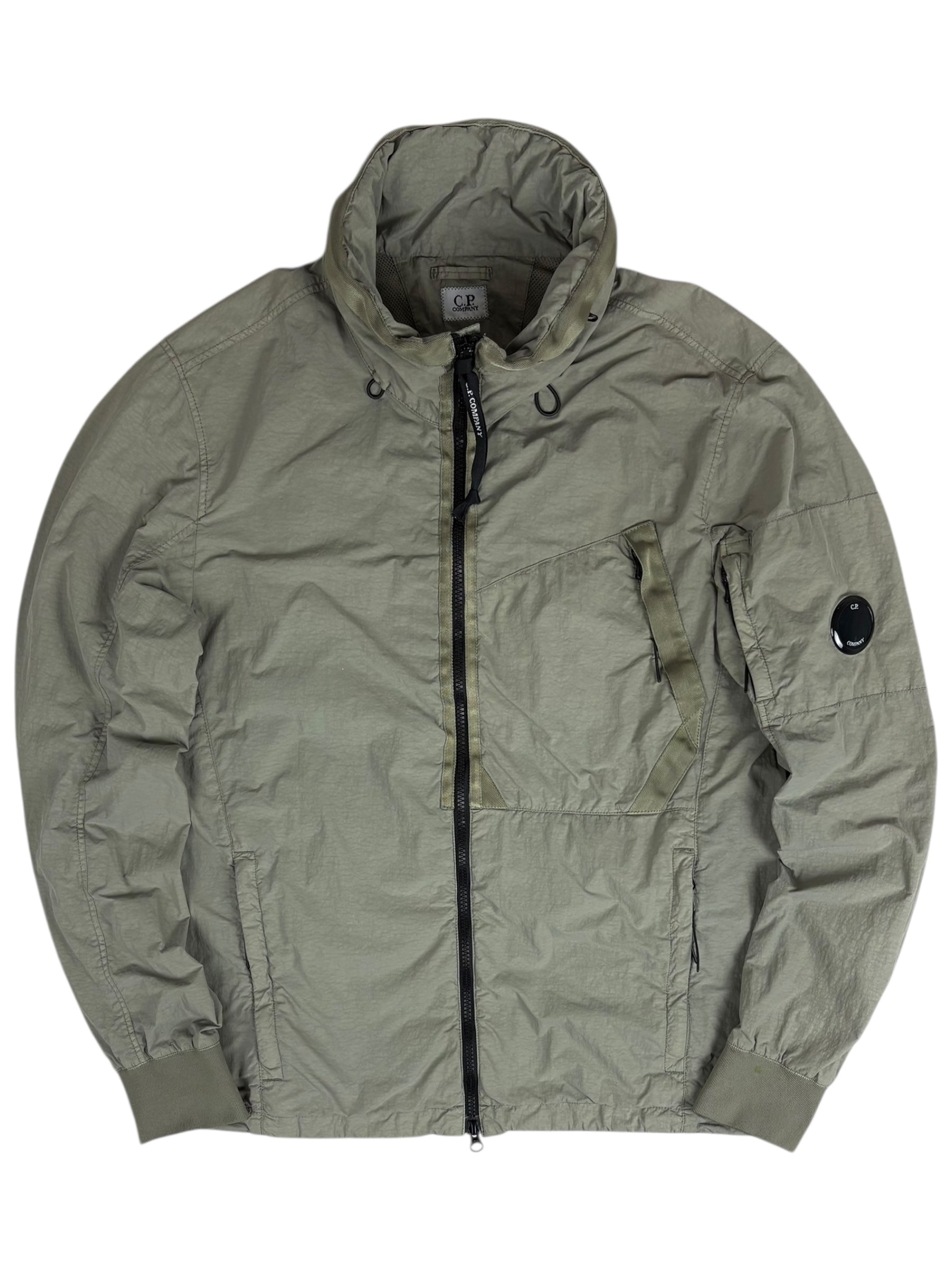 VESTE C.P COMPANY FLATT NYLON GARMENT DYEING - KAKI - TAILLE 48