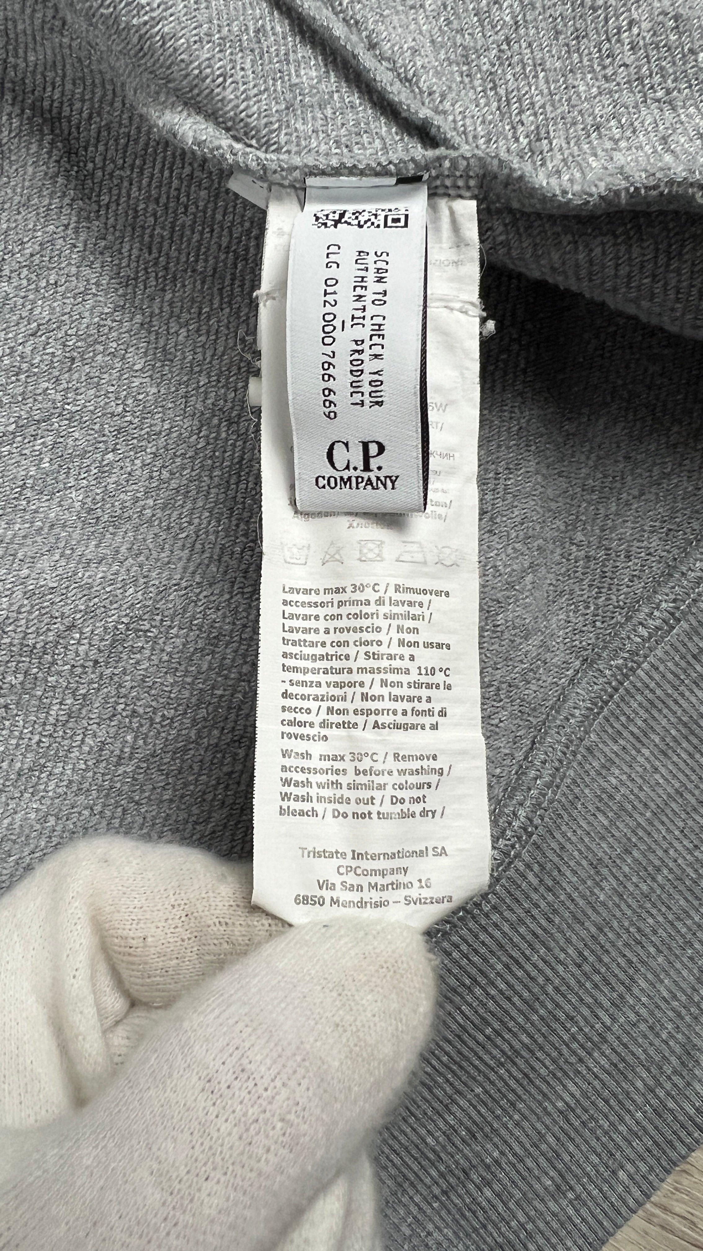 Sweat Zippé à Capuche Goggle C.P. Company - Gris - Taille M