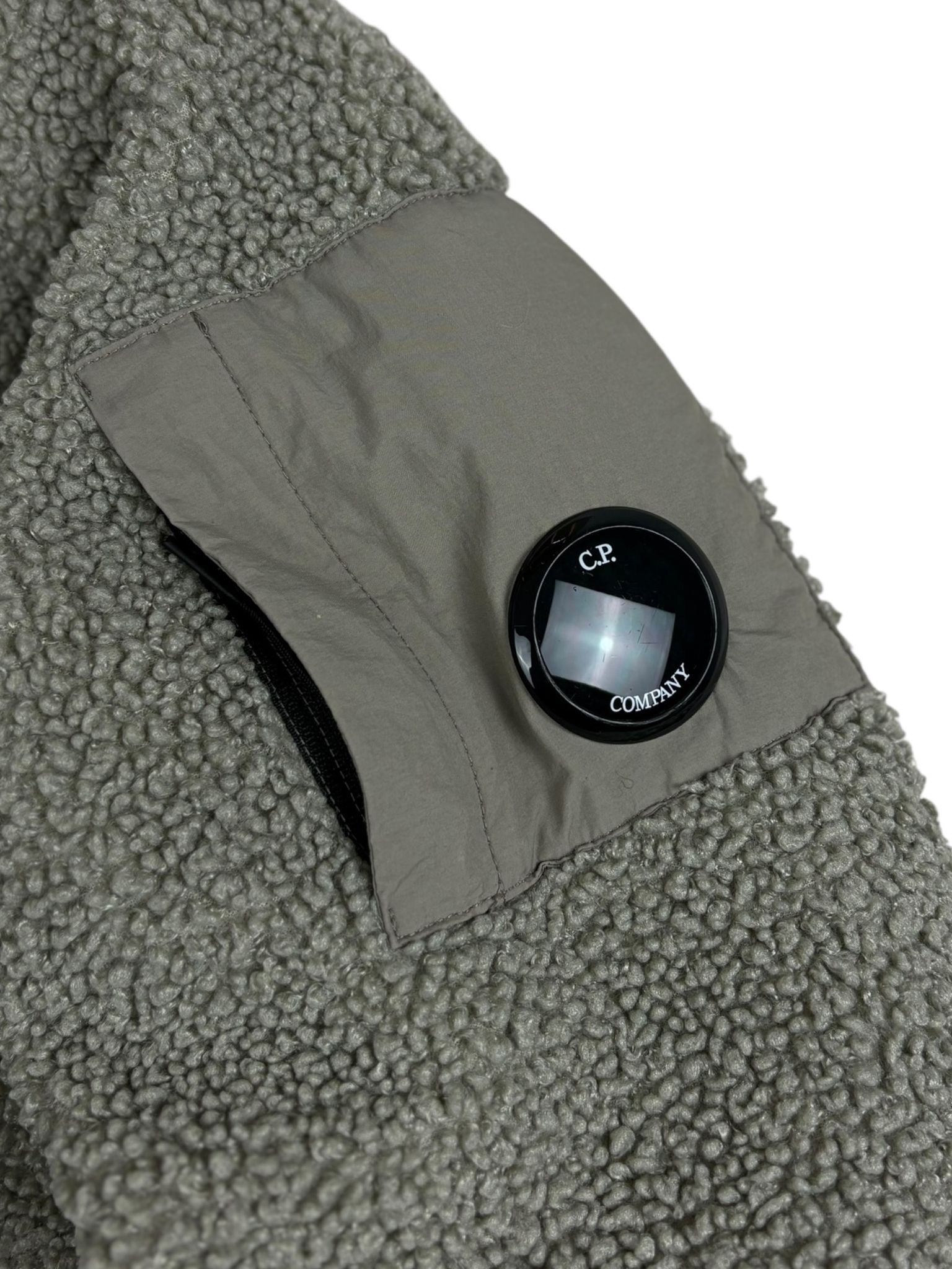 VESTE C.P COMPANY POLAR SHELL - KAKI - TAILLE 12 ANS