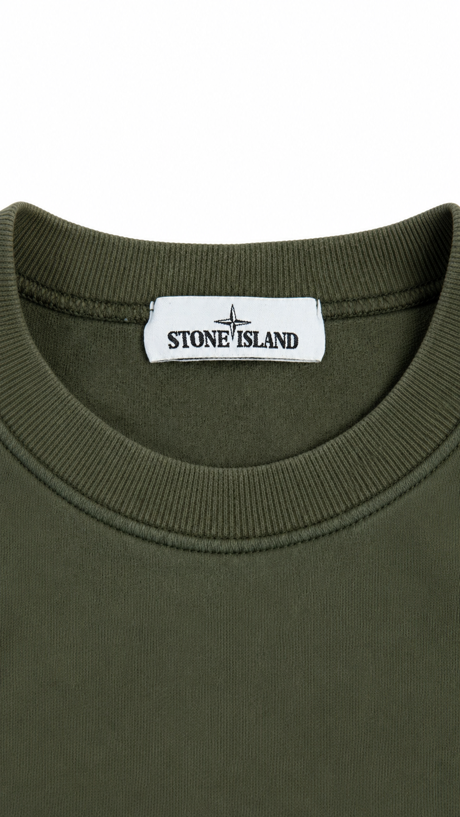 Pull Crewneck Stone Island kaki taille S - vue 2/4