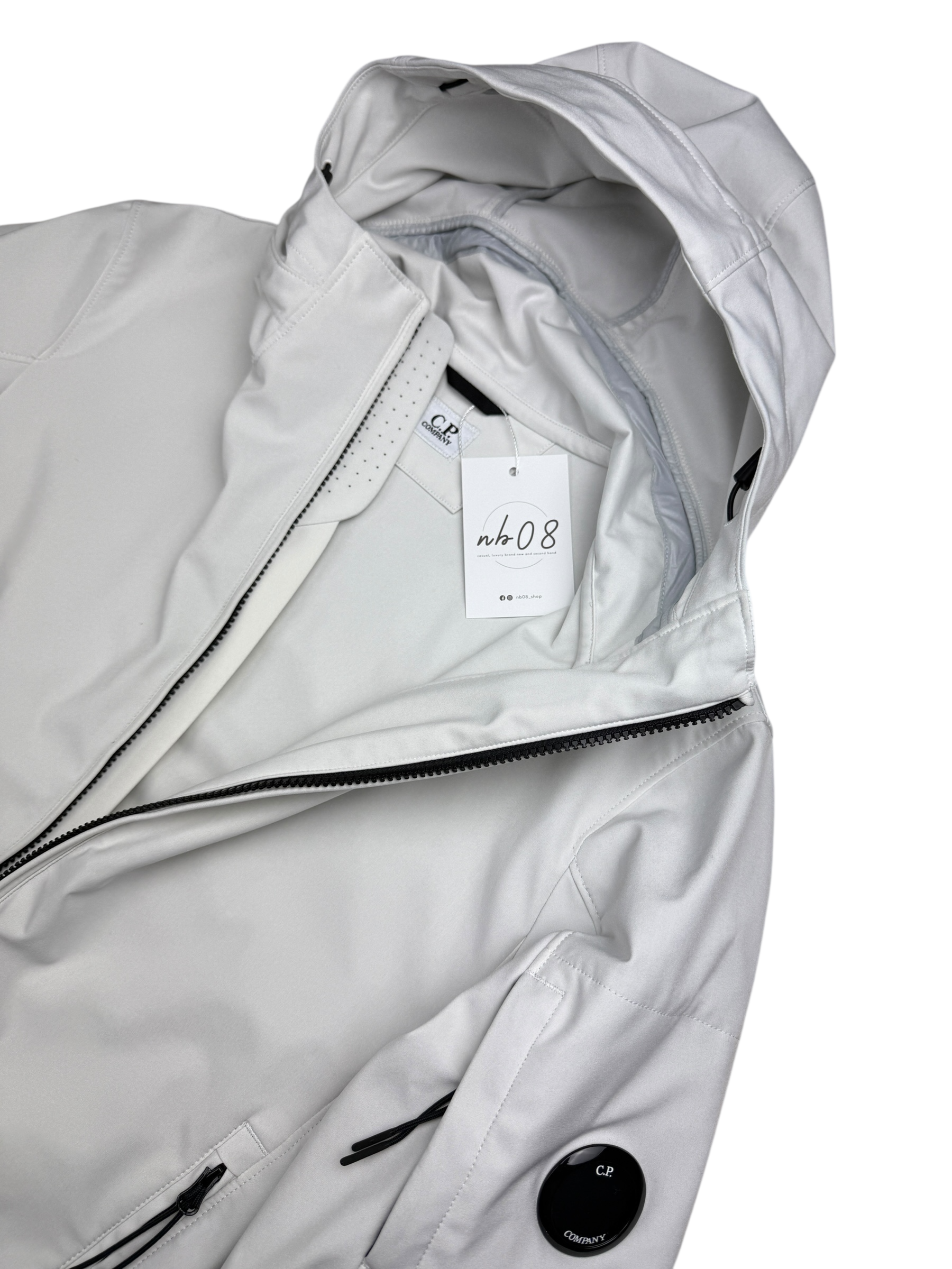 VESTE C.P COMPANY SHELL-R - BLANC - TAILLE S