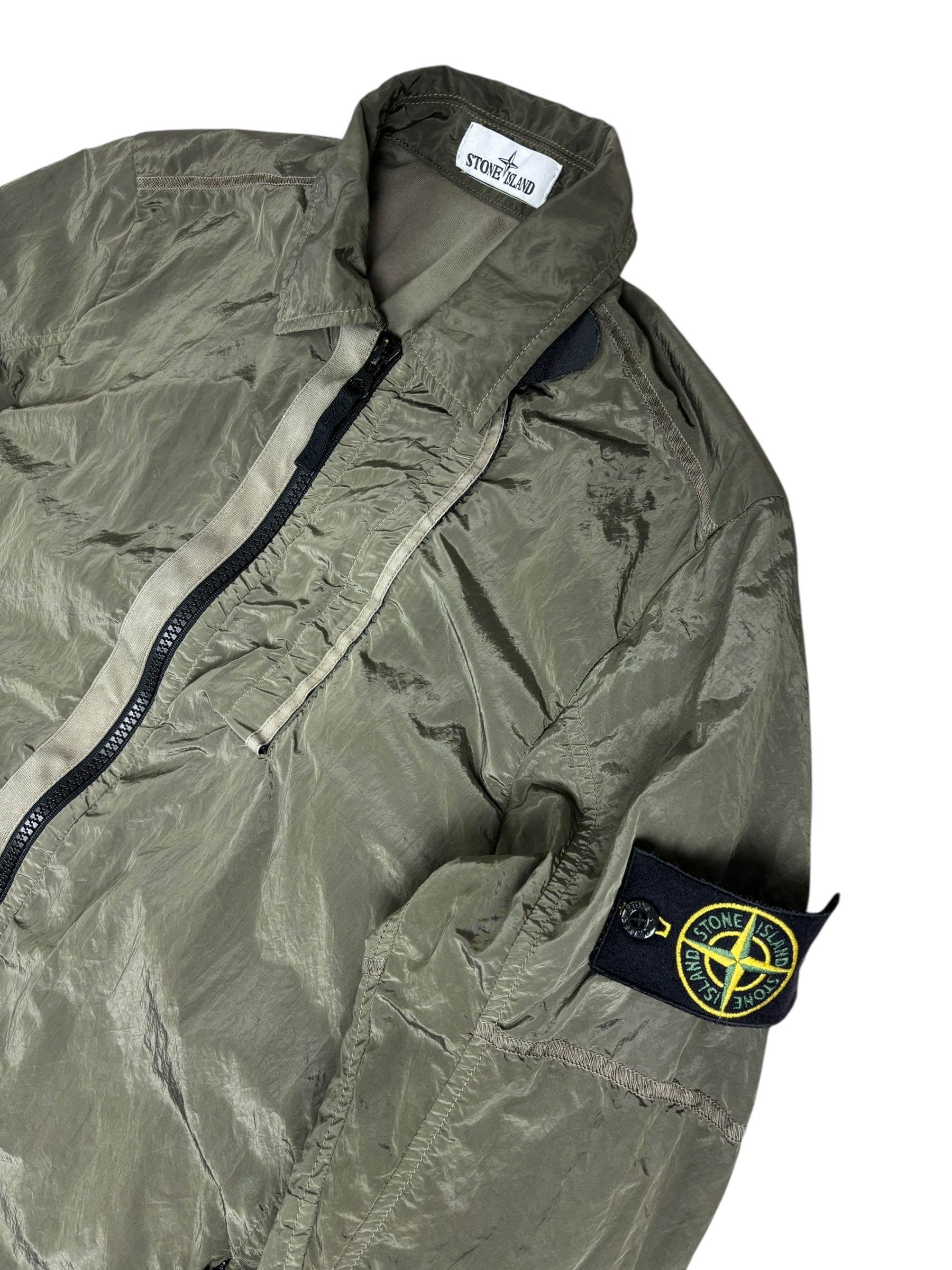 VESTE STONE ISLAND NYLON MÉTAL - KAKI - TAILLE S