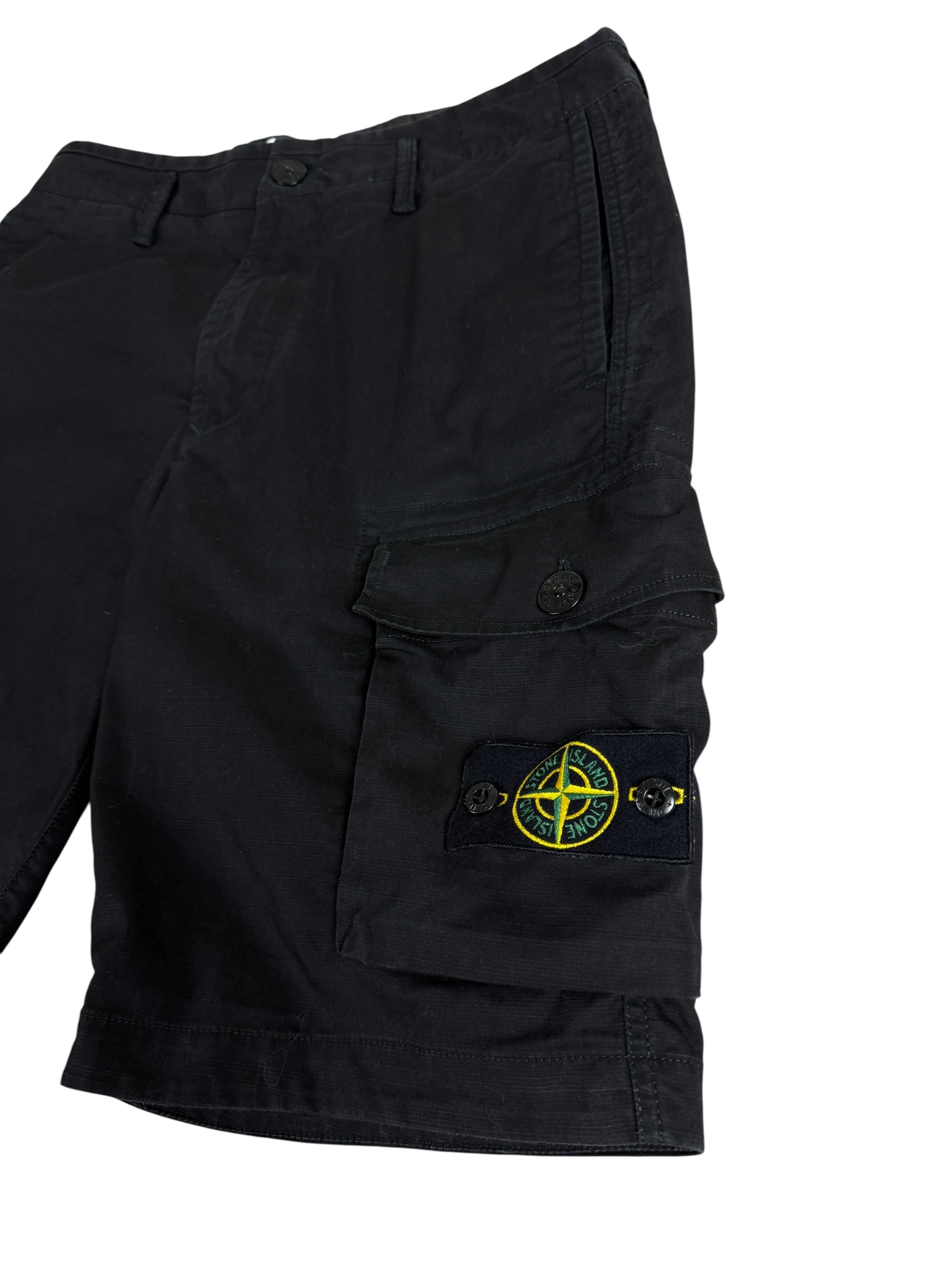 SHORT CARGO STONE ISLAND - NOIR - TAILLE W29
