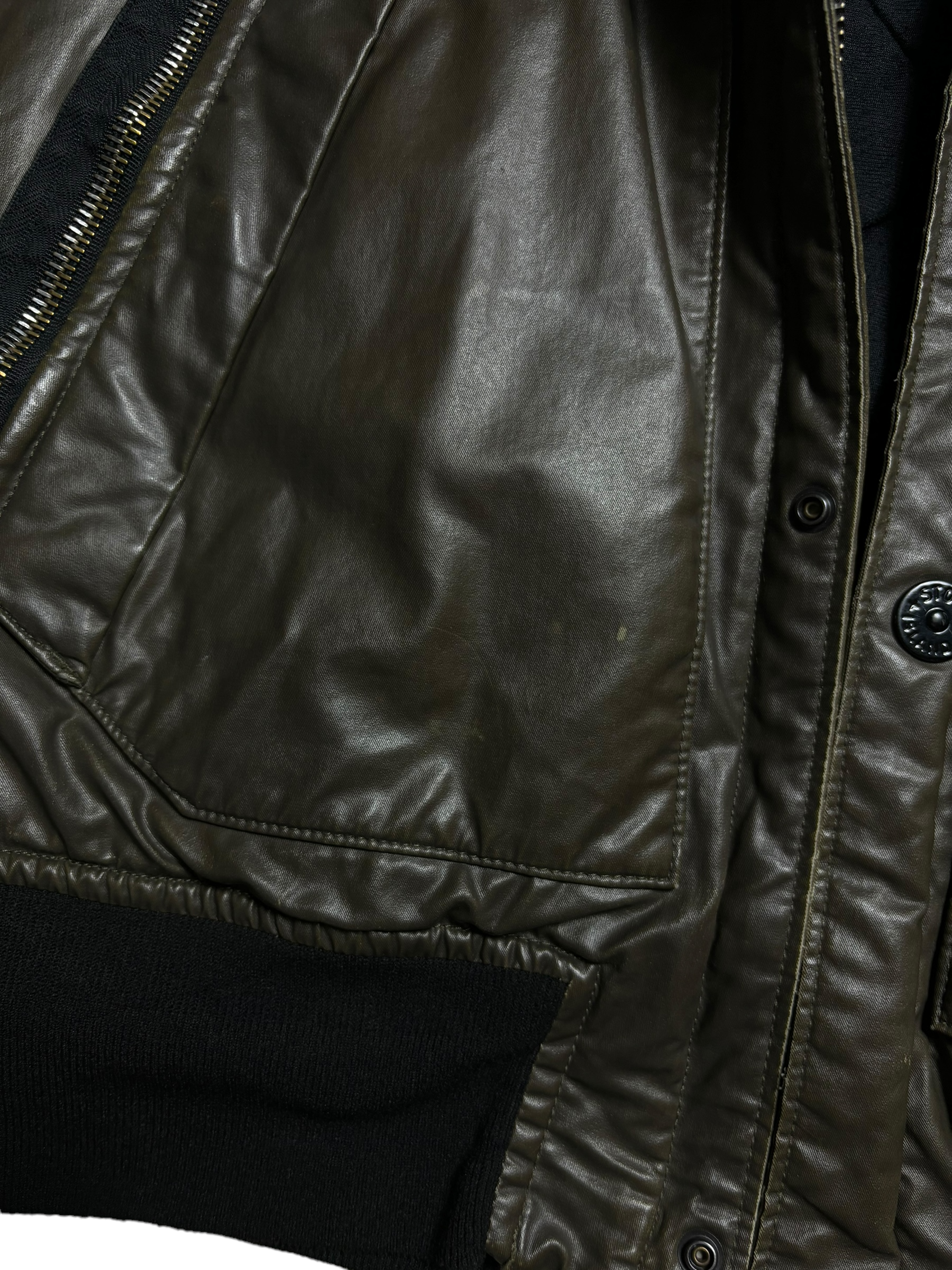 VESTE STONE ISLAND WAXED ICE 2