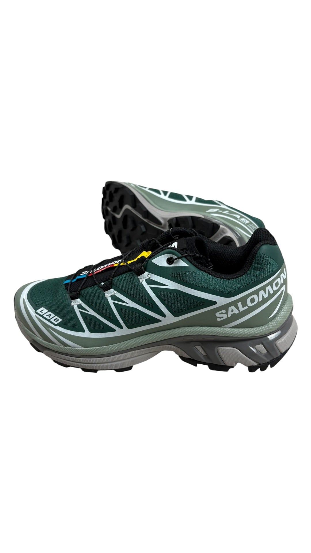 Sneakers Salomon XT-6 Bistro Green/Green Milieu/Black neuf - Logo et étiquette
