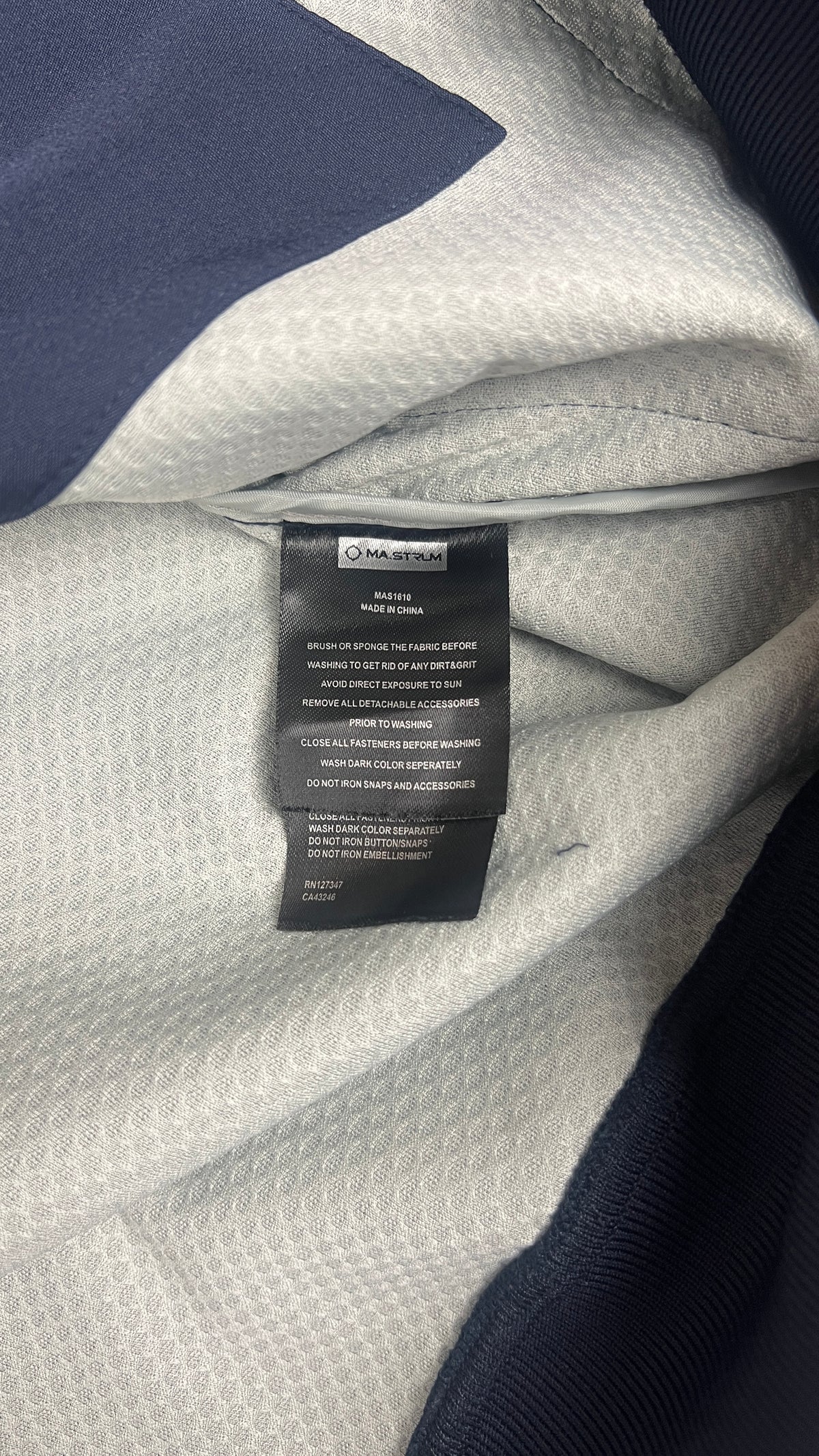 Veste à Capuche Ma.Strum Soft Shell, Marine, Taille M — photographie complémentaire 5