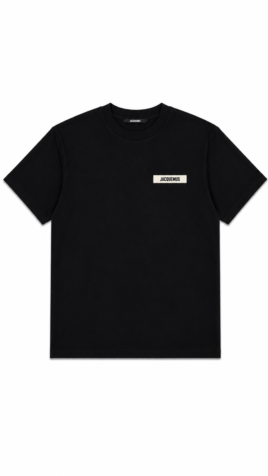 T-shirt Jacquemus Le T-shirt Gros Grain noir - Neuf